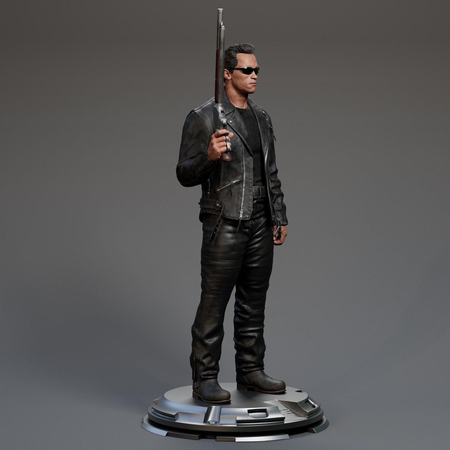 Authentic Terminator T-800 Endoskeleton 3D Printed Statue: Iconic Sci-Fi Movie Collectible Fan Art Figure