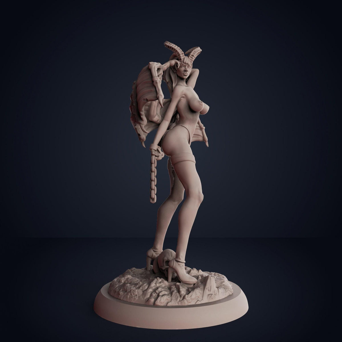 Lilith the Succubus NSFW 3D Printed Statue – Mature Demoness Resin Figure, Made to Order for Adult Collectors & Fans