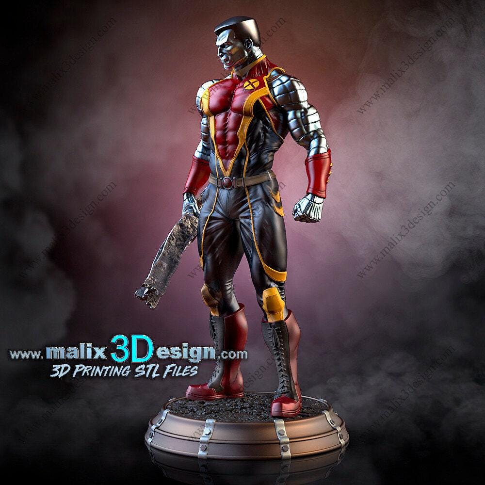 Mighty Colossus 3D Printed Resin Statue: Iconic Marvel X-Men Hero Fan Art Collectible Figure