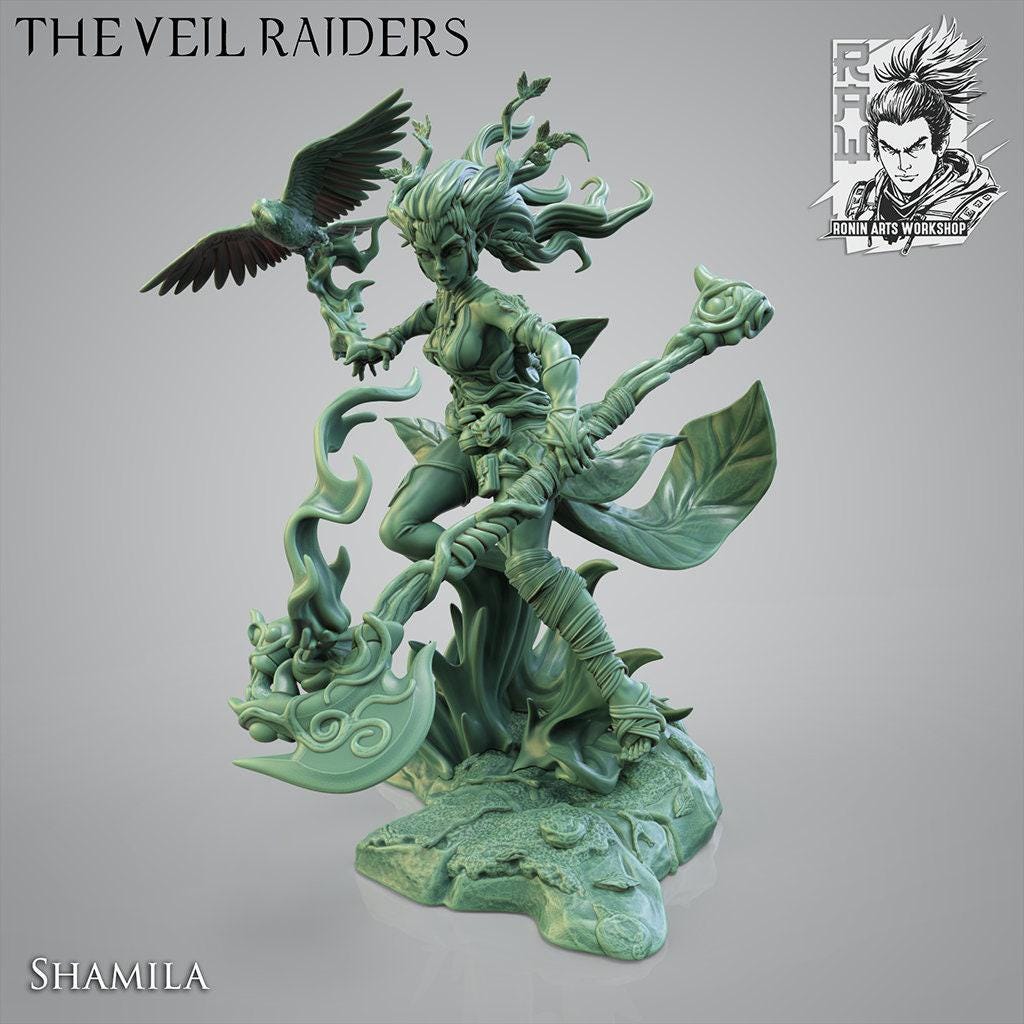 The Veil Raiders, Elf WarBand, Collectible Miniatures, 35 mm, Tabletop miniatures, Collectible figurines, Pathfinder, dungeons and dragons