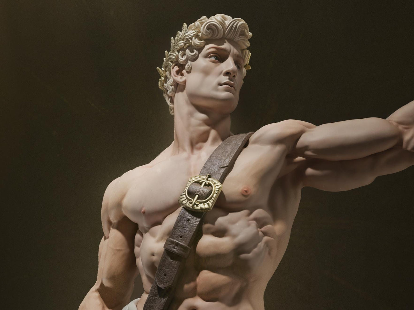 Apollo Collectible Statue: Hand-Painted 3D Resin Figure – Majestic Greek God of Light & Arts!