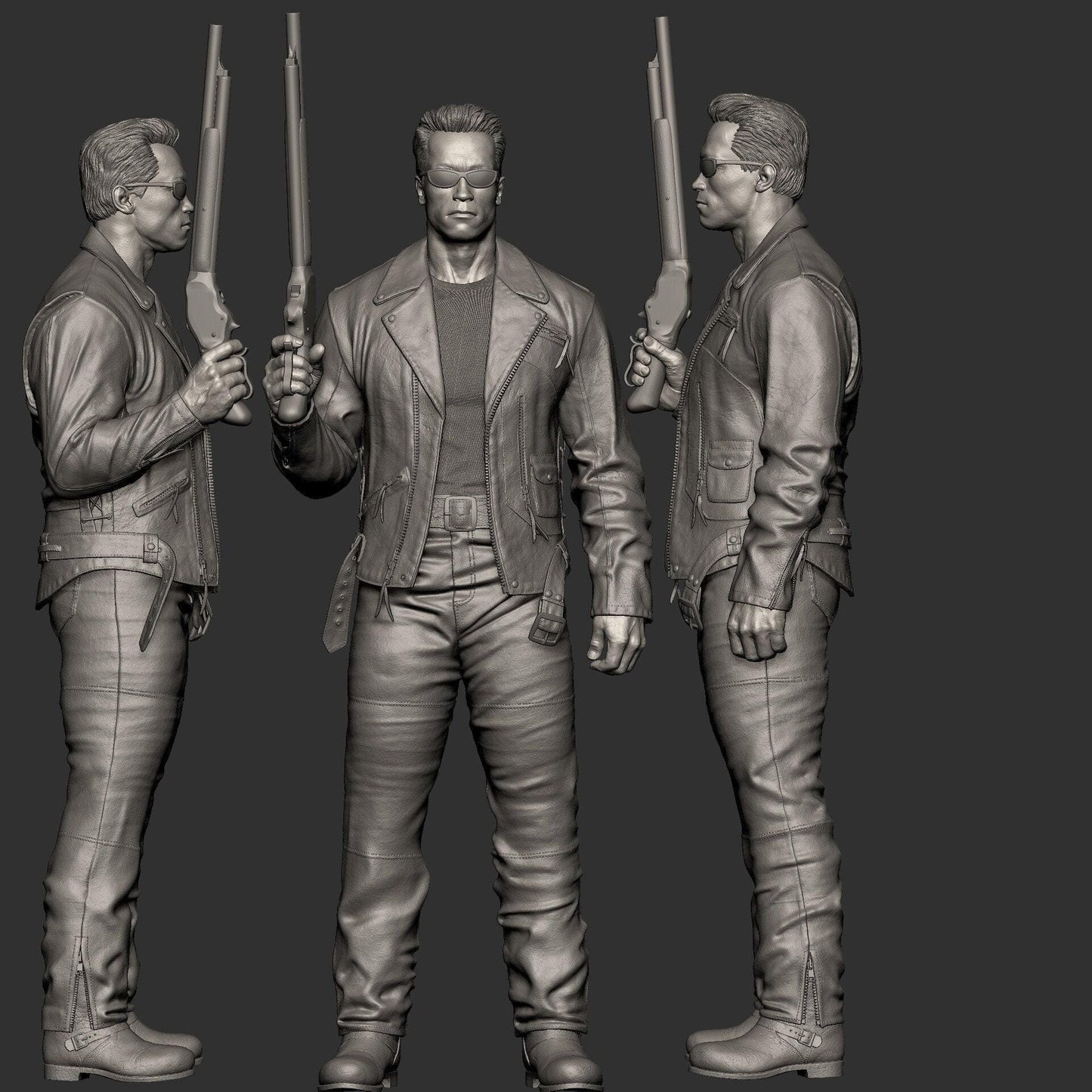 Authentic Terminator T-800 Endoskeleton 3D Printed Statue: Iconic Sci-Fi Movie Collectible Fan Art Figure