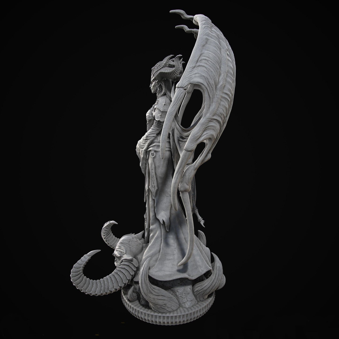 Demon Lilith - Mother of All: Hauntingly Beautiful 3D Printed Miniature for Mythology & Fantasy Fans Halloween