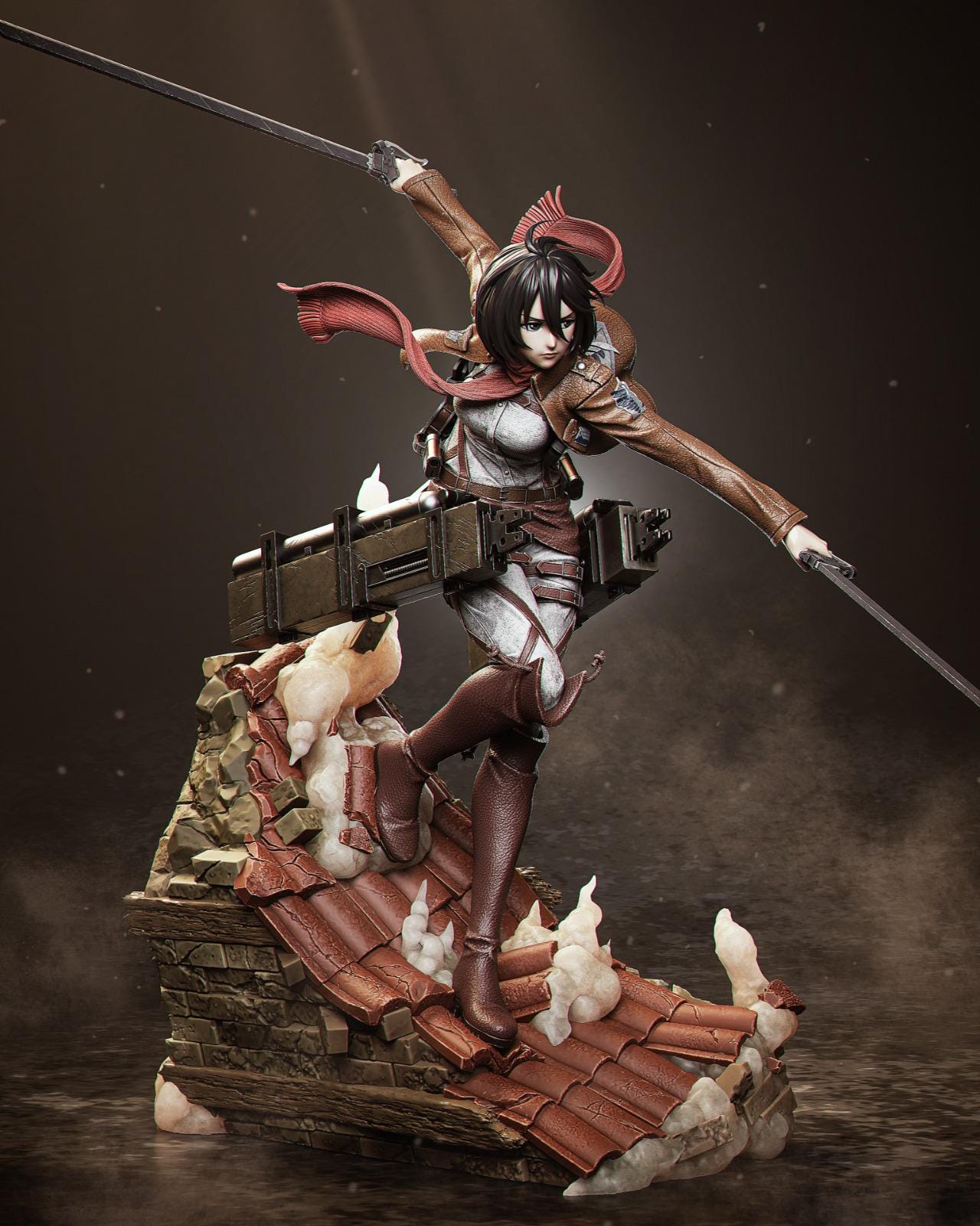 Attack on Titan Hero: Mikasa Collectible Statue – Highly Detailed Anime Figure for Fans