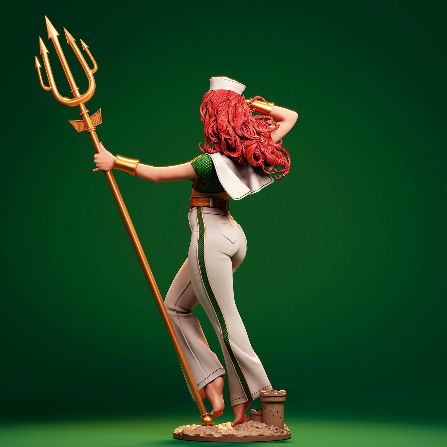 Mera Bombshell (DC Comics) Collectible Resin Statue – Painted or Unpainted Model Kit for Fans