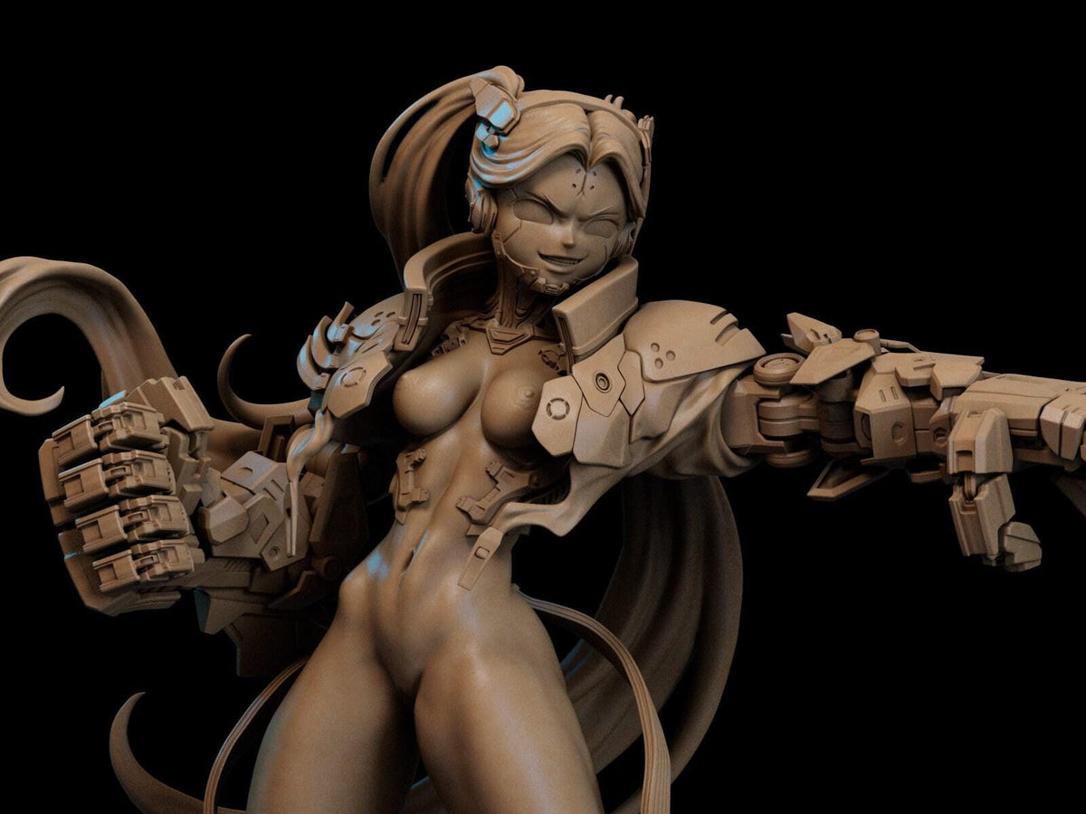 Rebecca Cyberpunk NSFW 3D Printed Statue – Mature Anime Edgerunner Resin Collectible, Made to Order for Adult Collectors