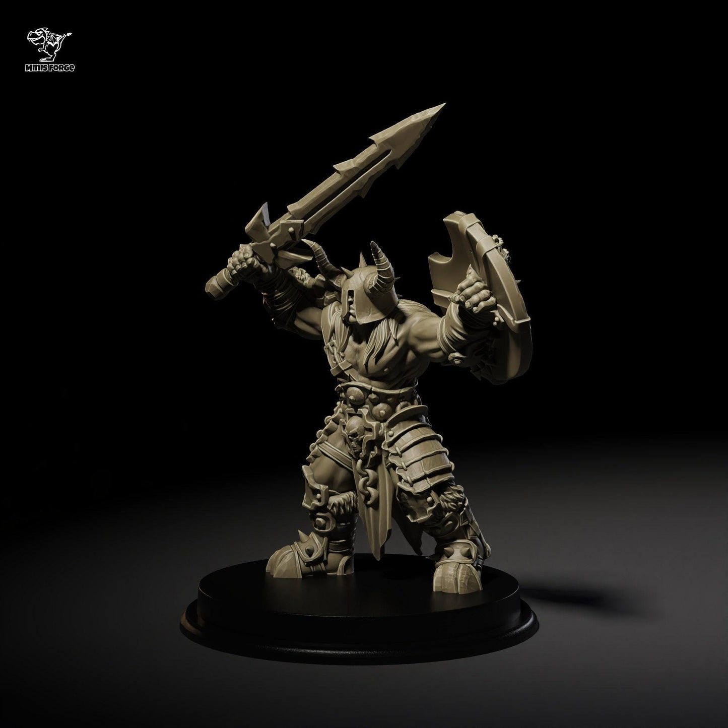 Chaos Warriors Miniature 3D Print Dungeons and Dragons Mini RPG Tabletop DnD Painting Great Gift Idea