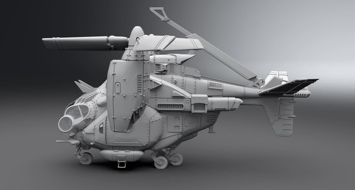 Fallout Vertibird Collectible 3D Resin Model | Hand Painted or Unpainted Post-Apocalyptic Vehicle