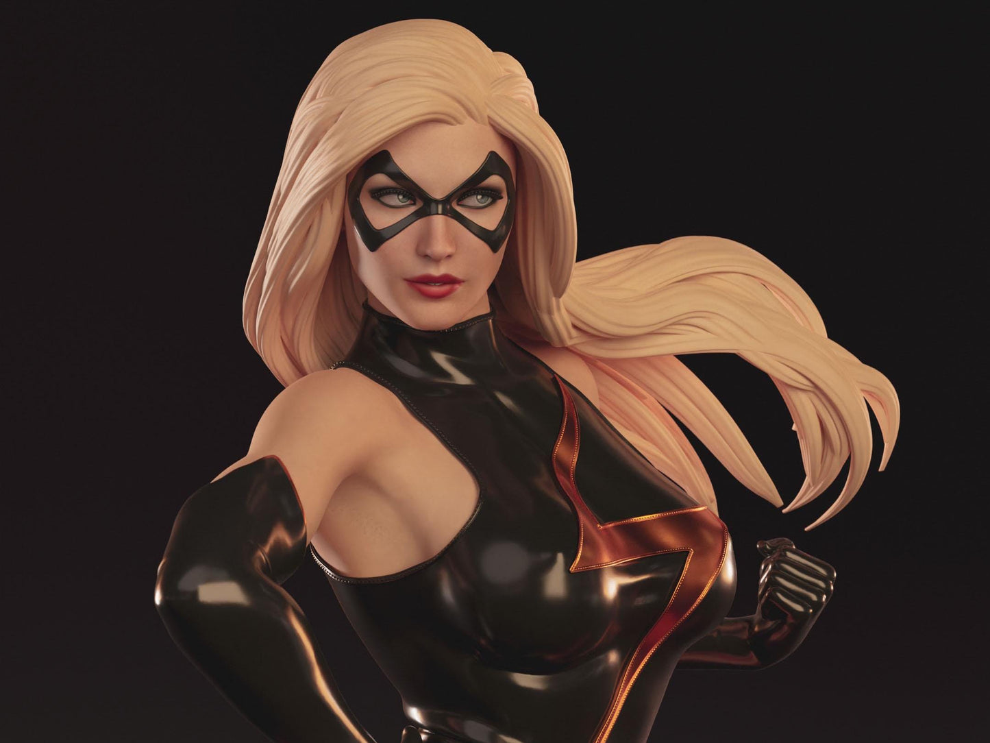 Dynamic Captain Marvel Collectible Statue: Premium Carol Danvers Figure with Optional NSFW Variant