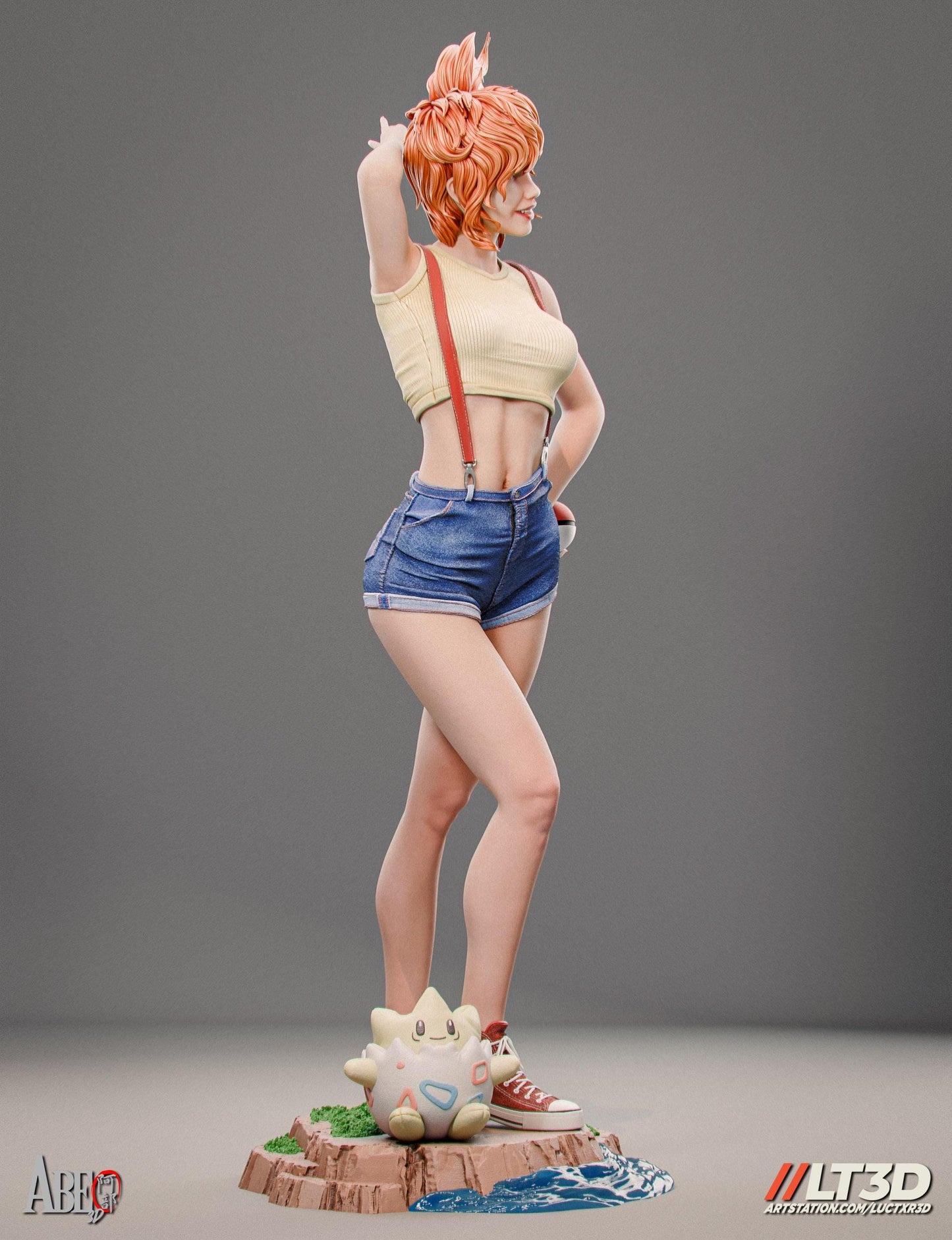 Misty Collectible Statue: Exquisite Hand-Painted 3D Resin Figure – A Must-Have Pokémon Anime Treasure