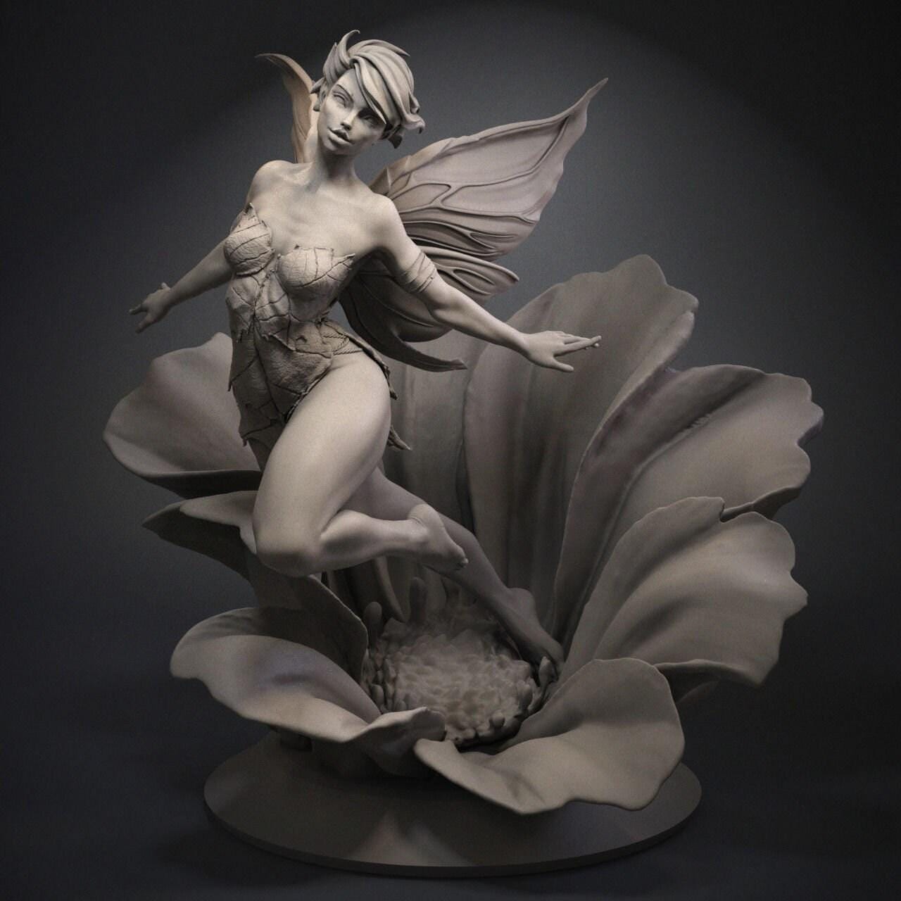 Enchanting Tinker Bell Collectible Resin Figure - Hand Painted or Unpainted Fantasy Statue