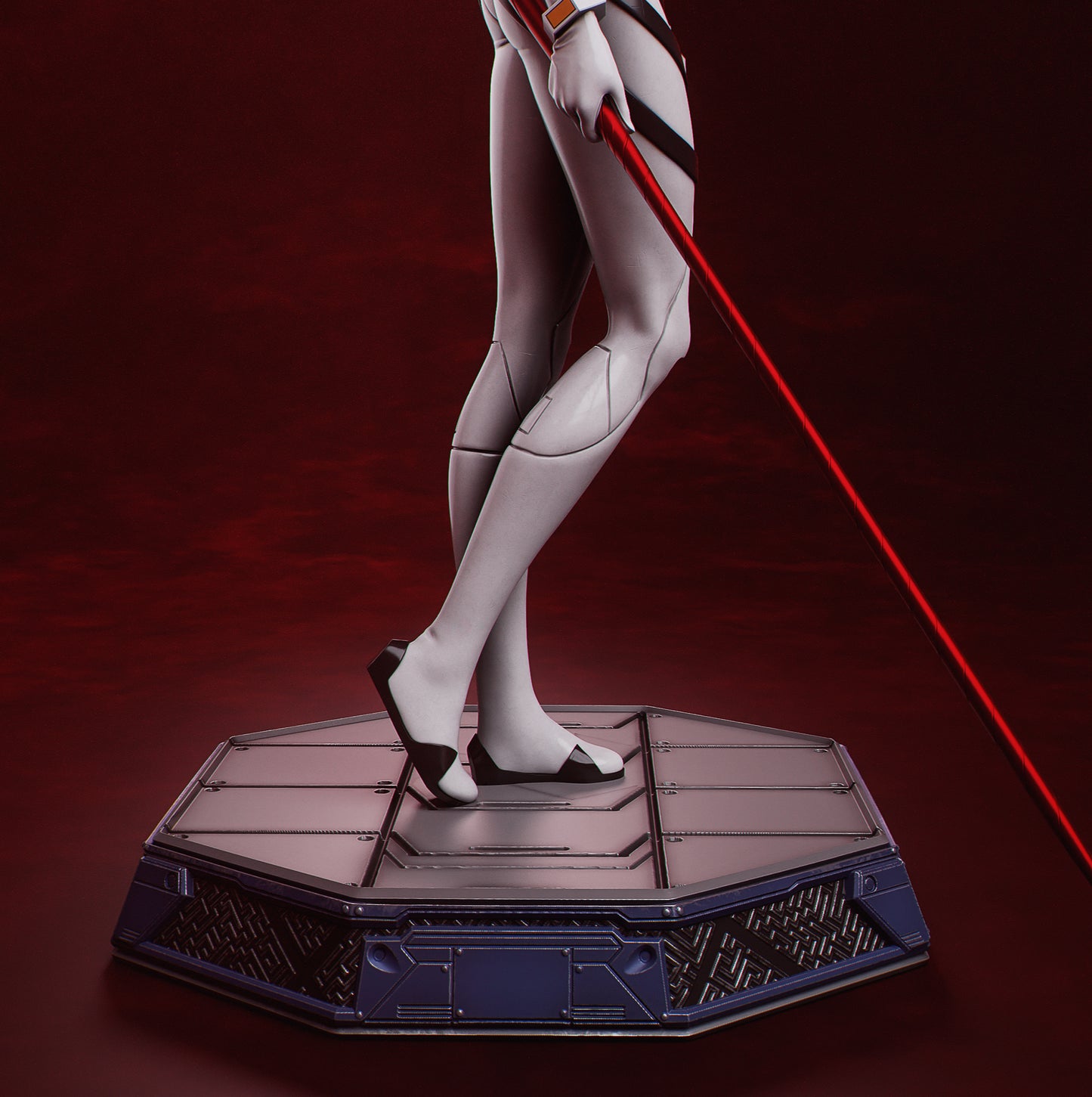 Hand-Painted Rei Ayanami Statue – Neon Genesis Evangelion 3D Printed Collectible, Adult Display Figure