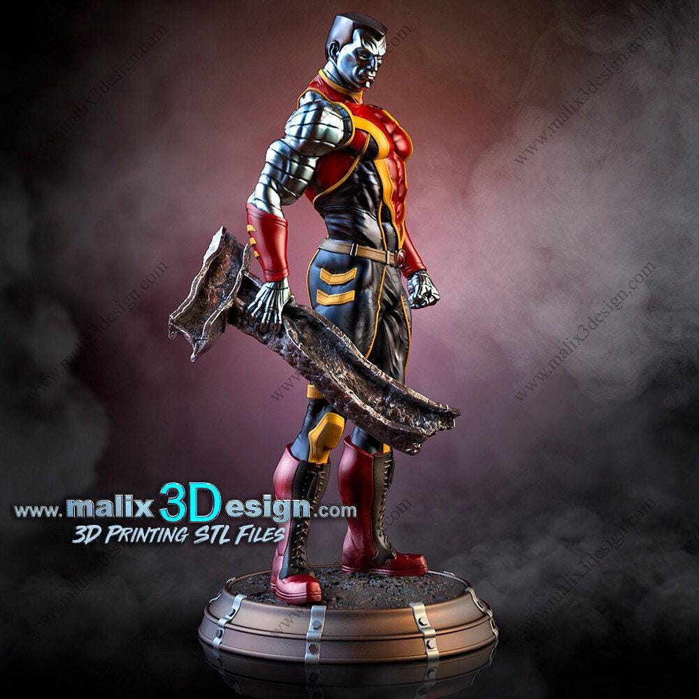Mighty Colossus 3D Printed Resin Statue: Iconic Marvel X-Men Hero Fan Art Collectible Figure