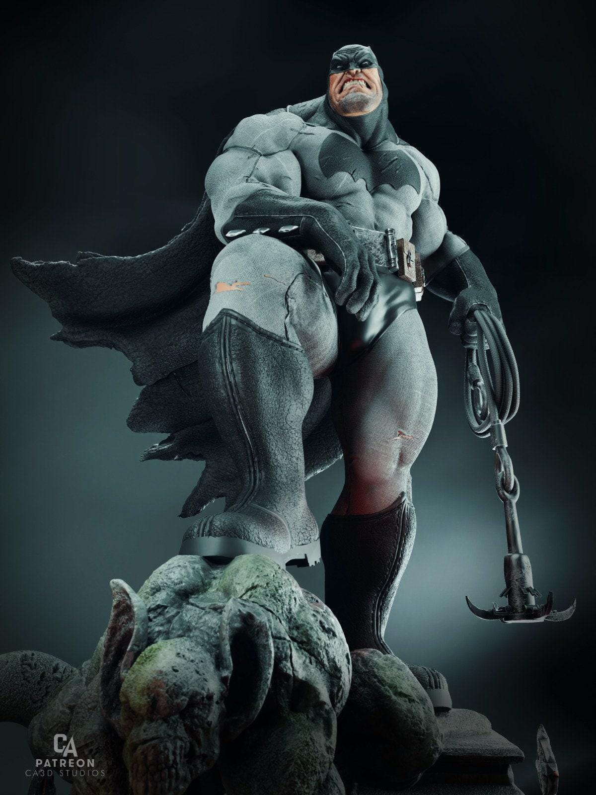Batman Frank Miller 3D Printed Resin Statue: Iconic Dark Knight Returns Collectible – Premium DC Figure