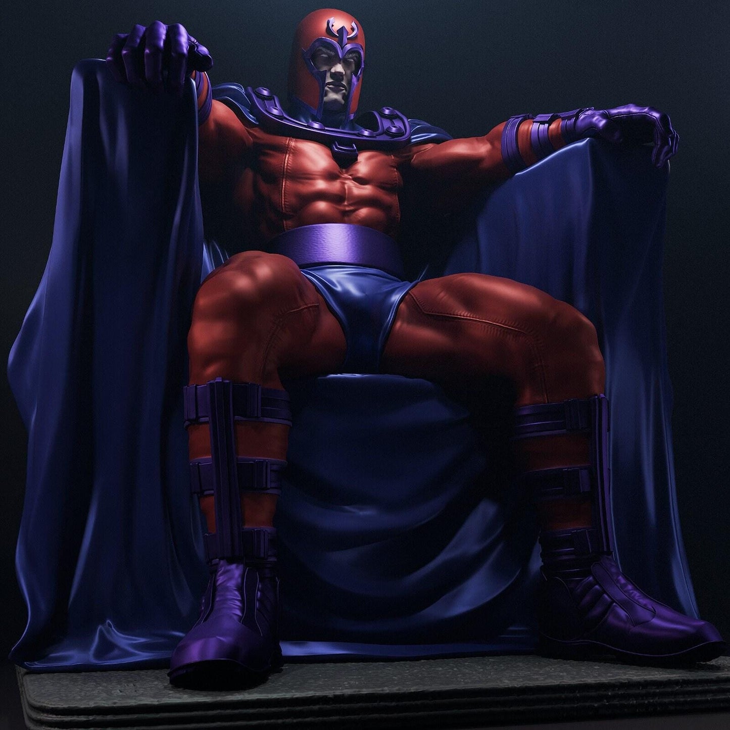 Master of Magnetism: Magneto 3D Printed Statue Collectible - X-Men Premium Figure