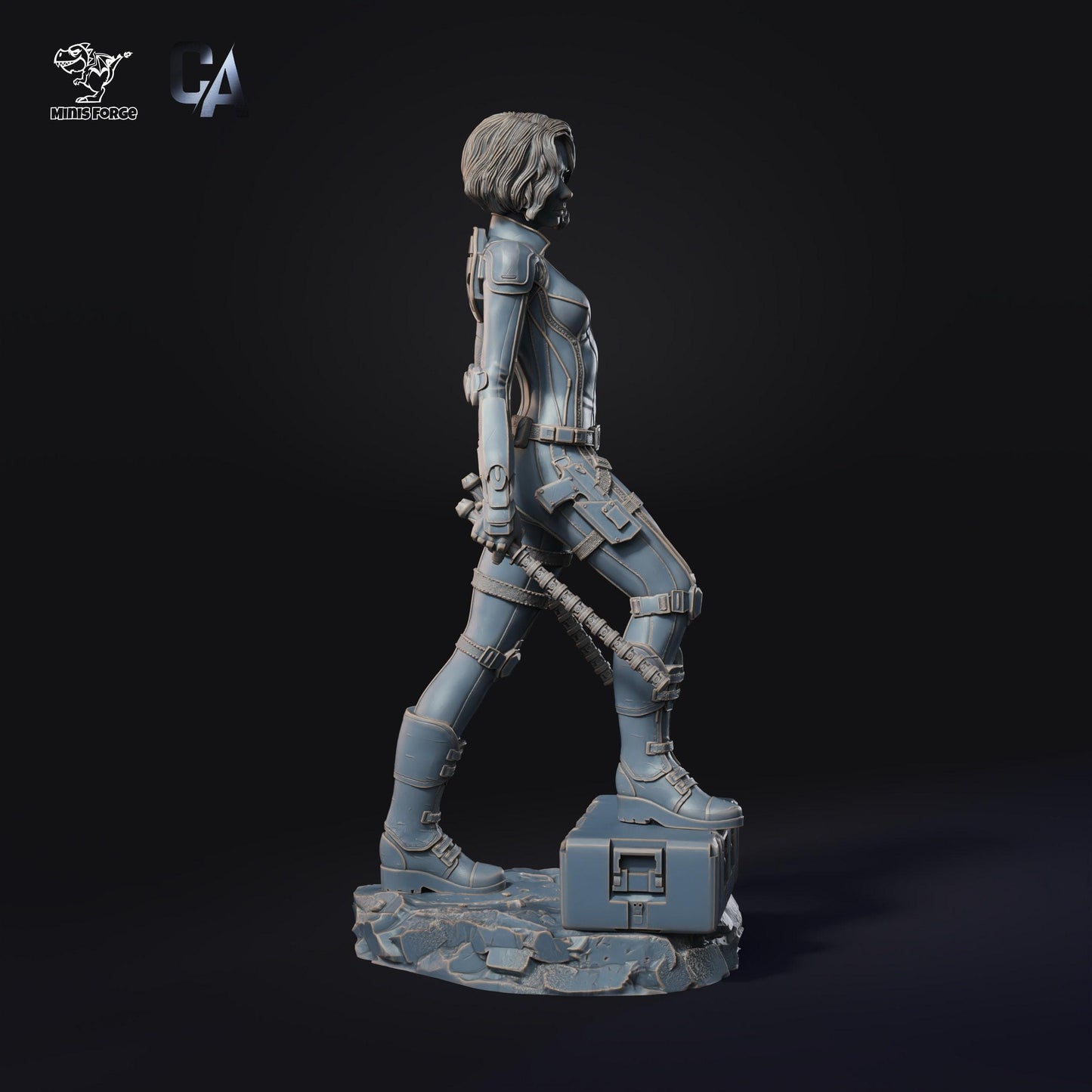 Stunning Black Widow 3D Printed Resin Fanart Statue: Detailed Marvel Superheroine Collectible Figure