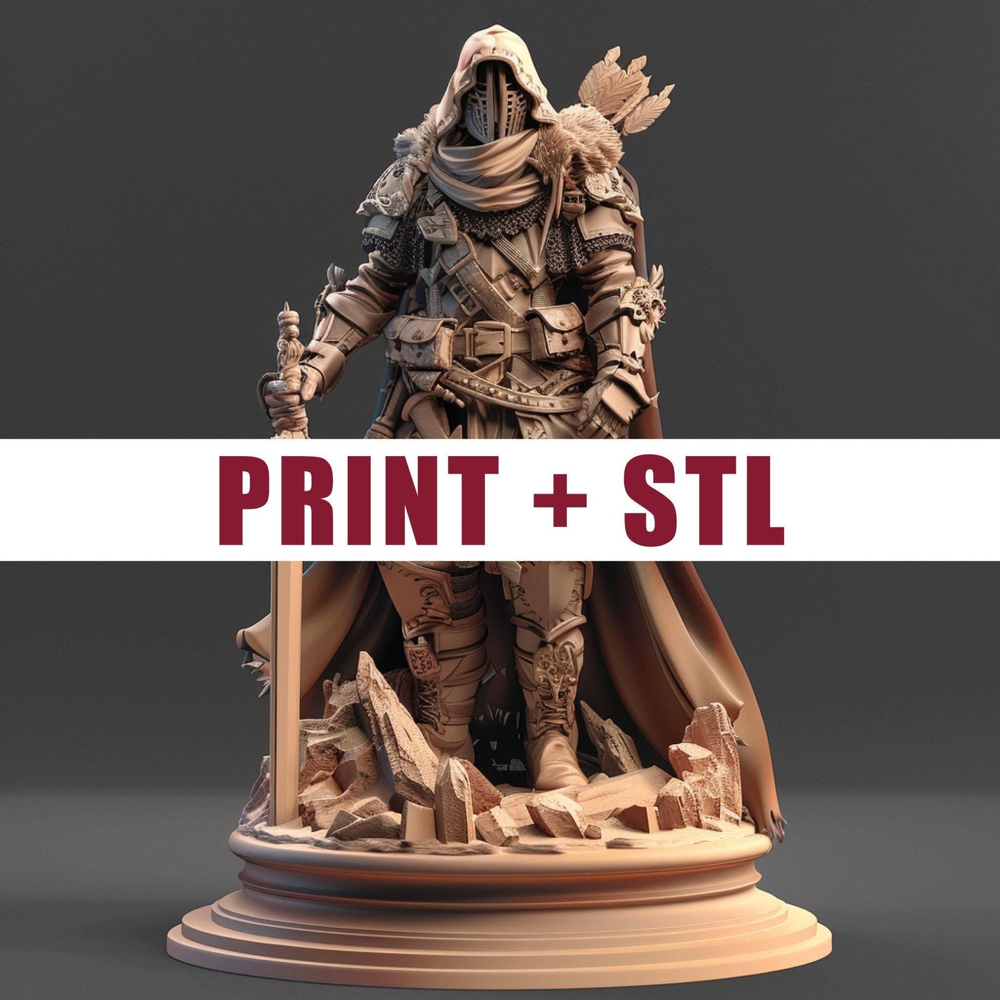 Hero Forge Custom Printing 3D Print on Demand Gift Idea dnd warhammer pathfinder hero quest READ DESCRIPTION