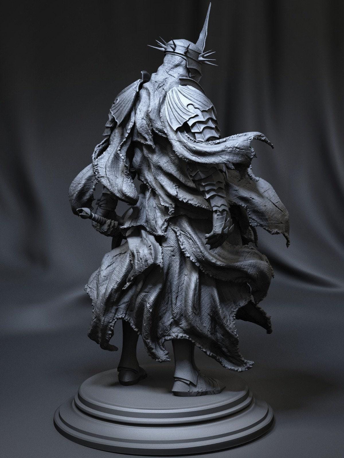 Epic Witch King of Angmar 3D Printed Statue: Lord of the Rings Nazgûl Collectible Fan Art Figure