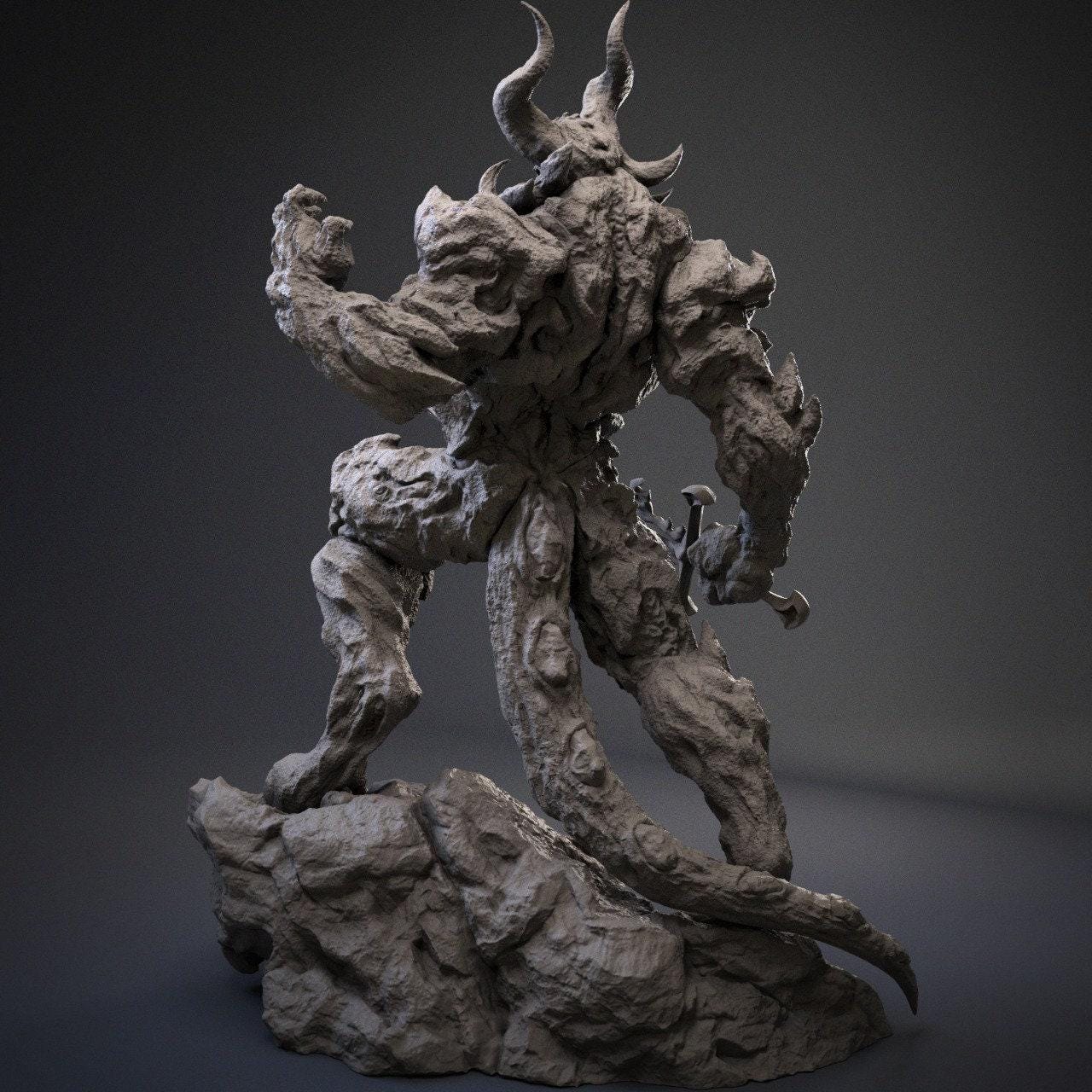 Surtur 3D Printed Collectible Resin Statue: Highly Detailed Norse Mythology Fire Giant Figure for Fans & Collectors