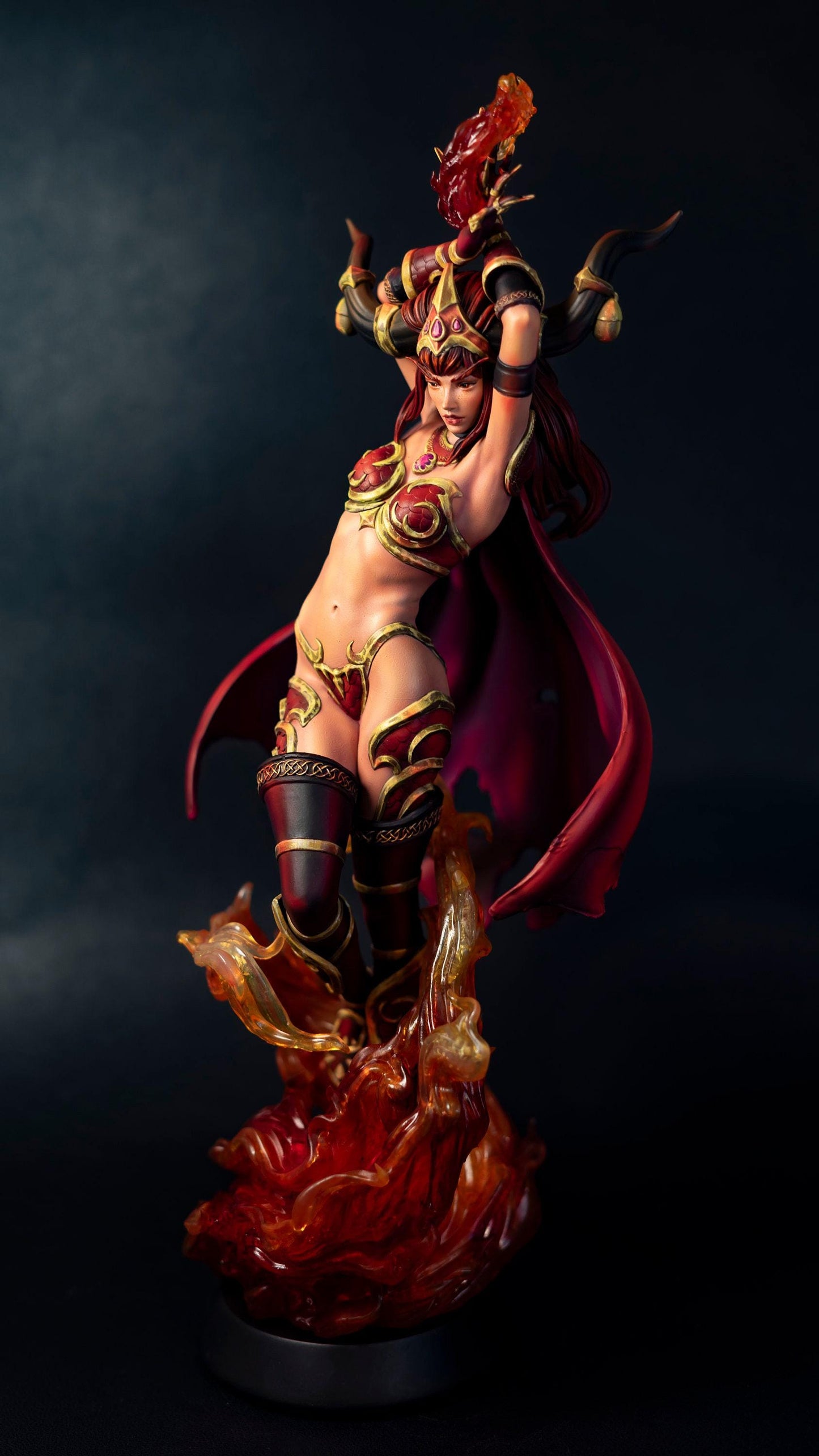 Alexstrasza 3D Printed Statue, Hand-Painted WoW Collectible Figure. Impressive Detail, Optional NSFW Version Available