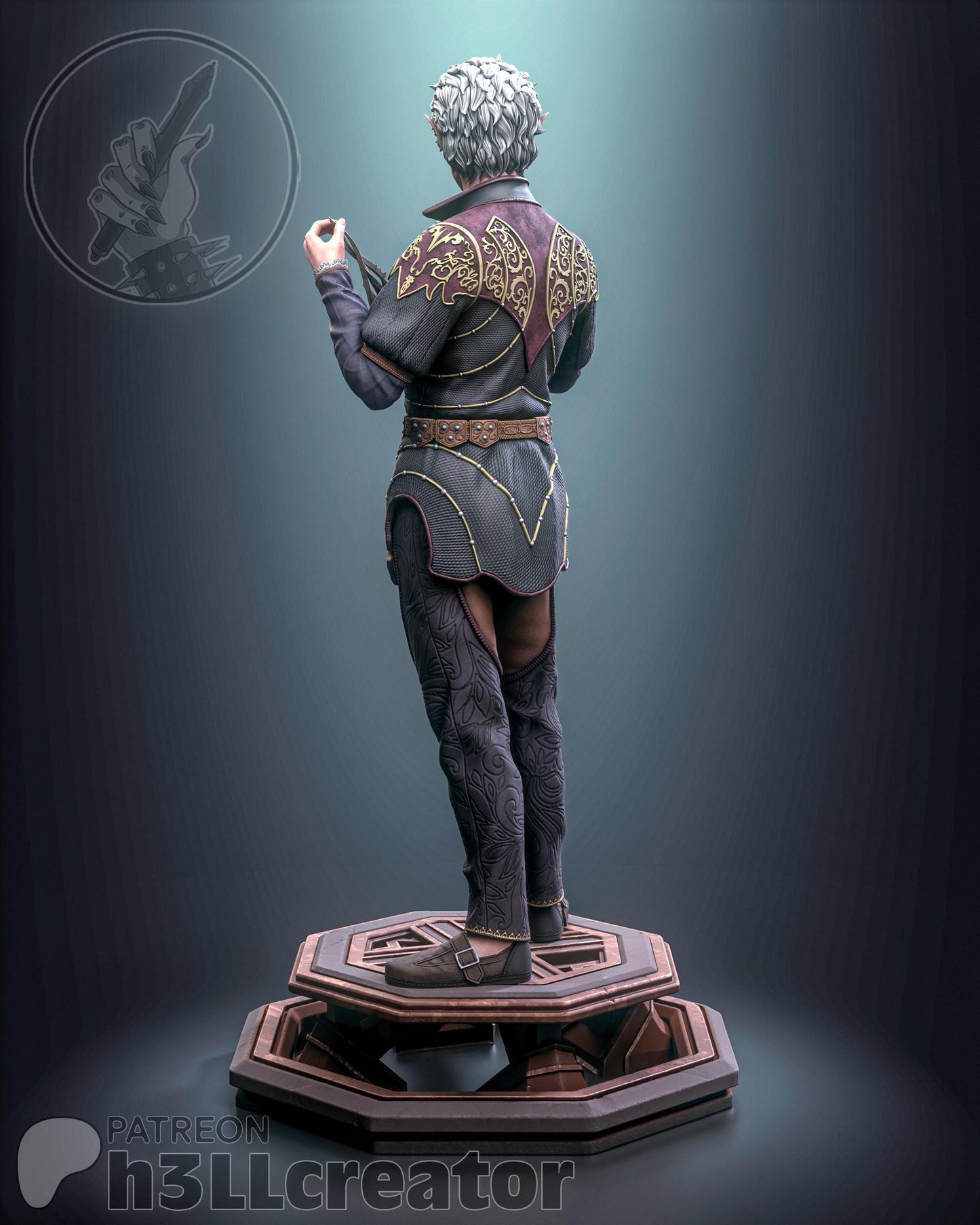 a statue of a man standing on a pedestal