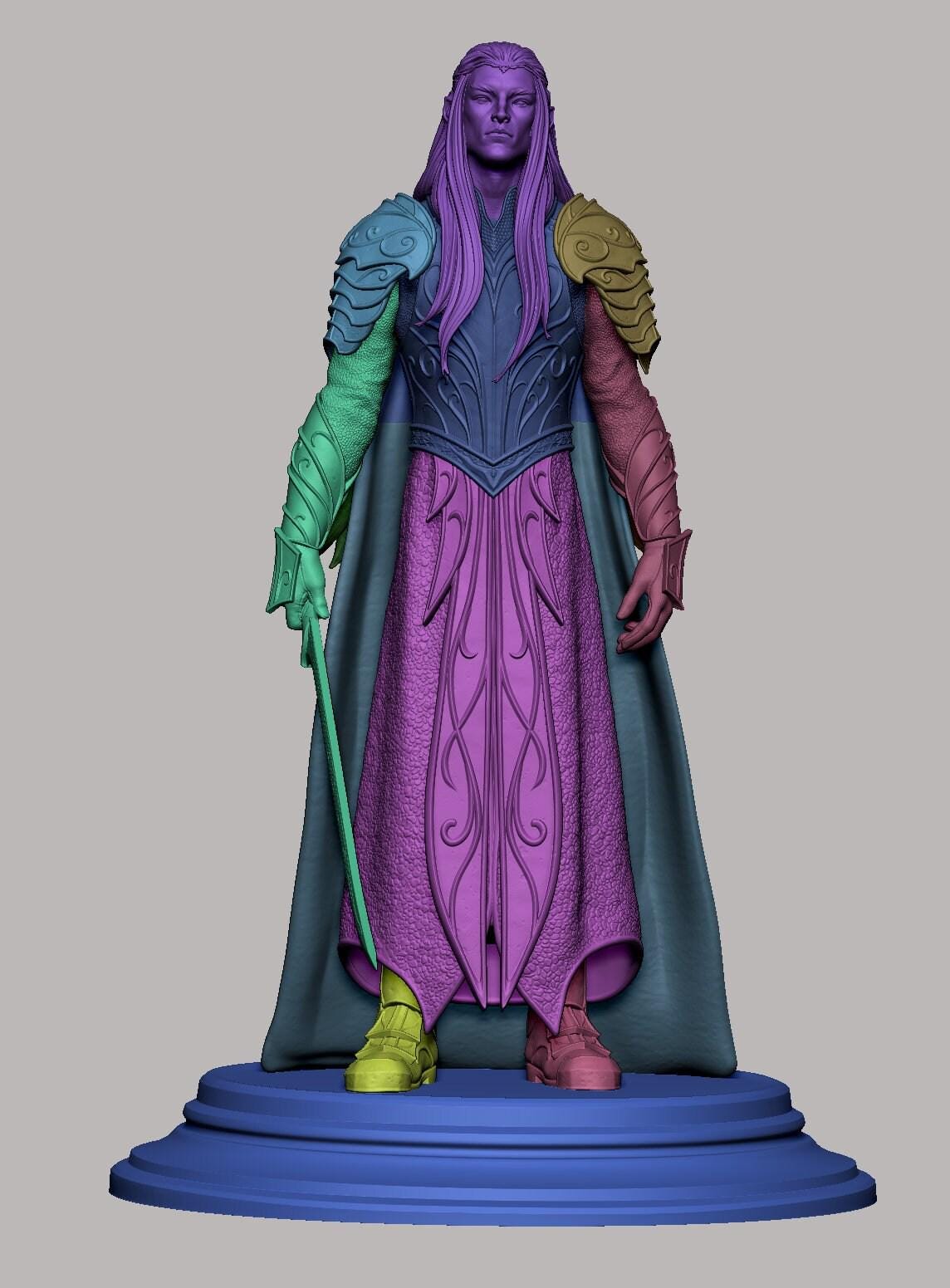 Thranduil 3D Printed Statue Collectible Figure | Hand Painted or Unpainted Elvish King from The Hobbit Series