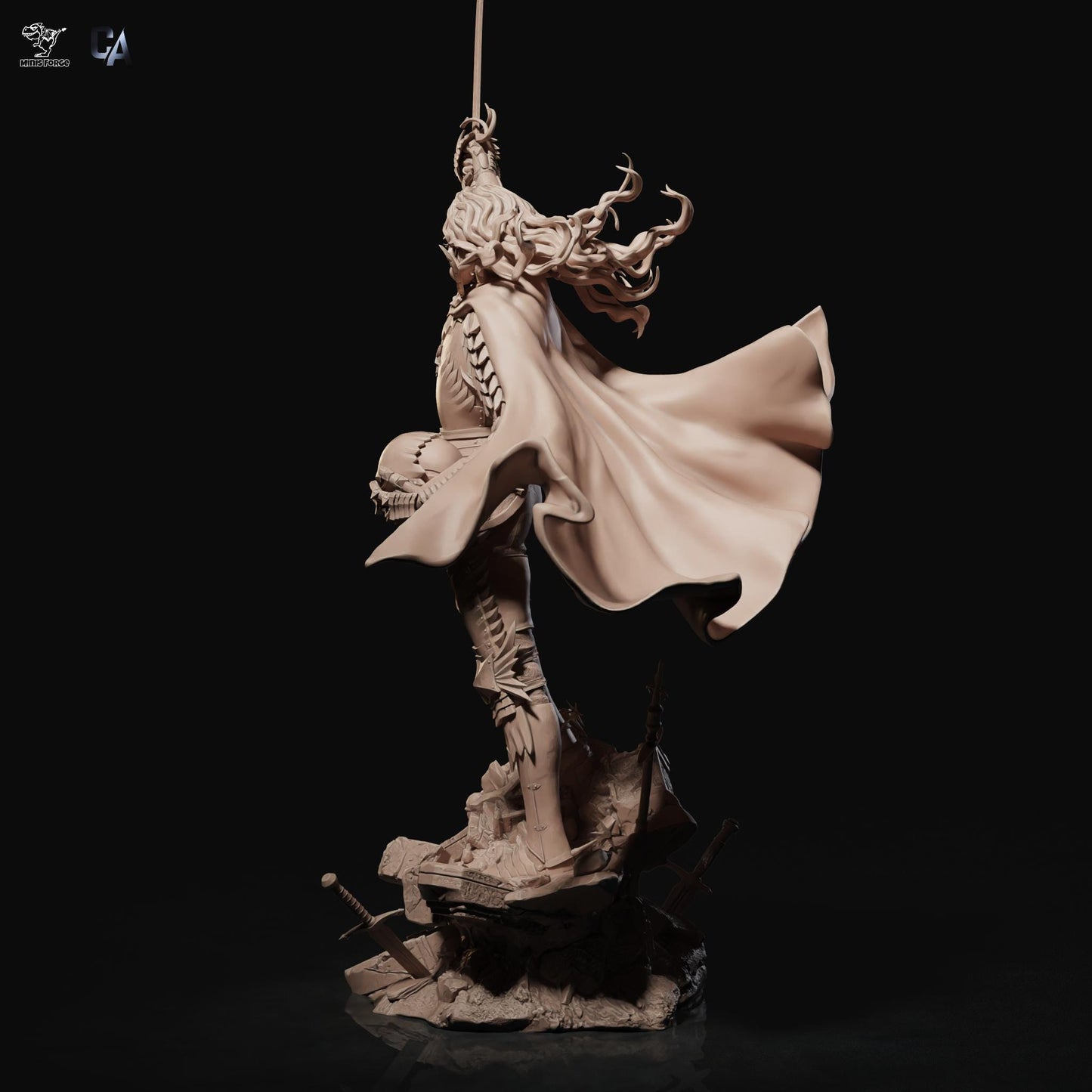 Ascend to Power: Griffith Berserk 3D Print Collectible Figurine - Epic Anime Manga Statue