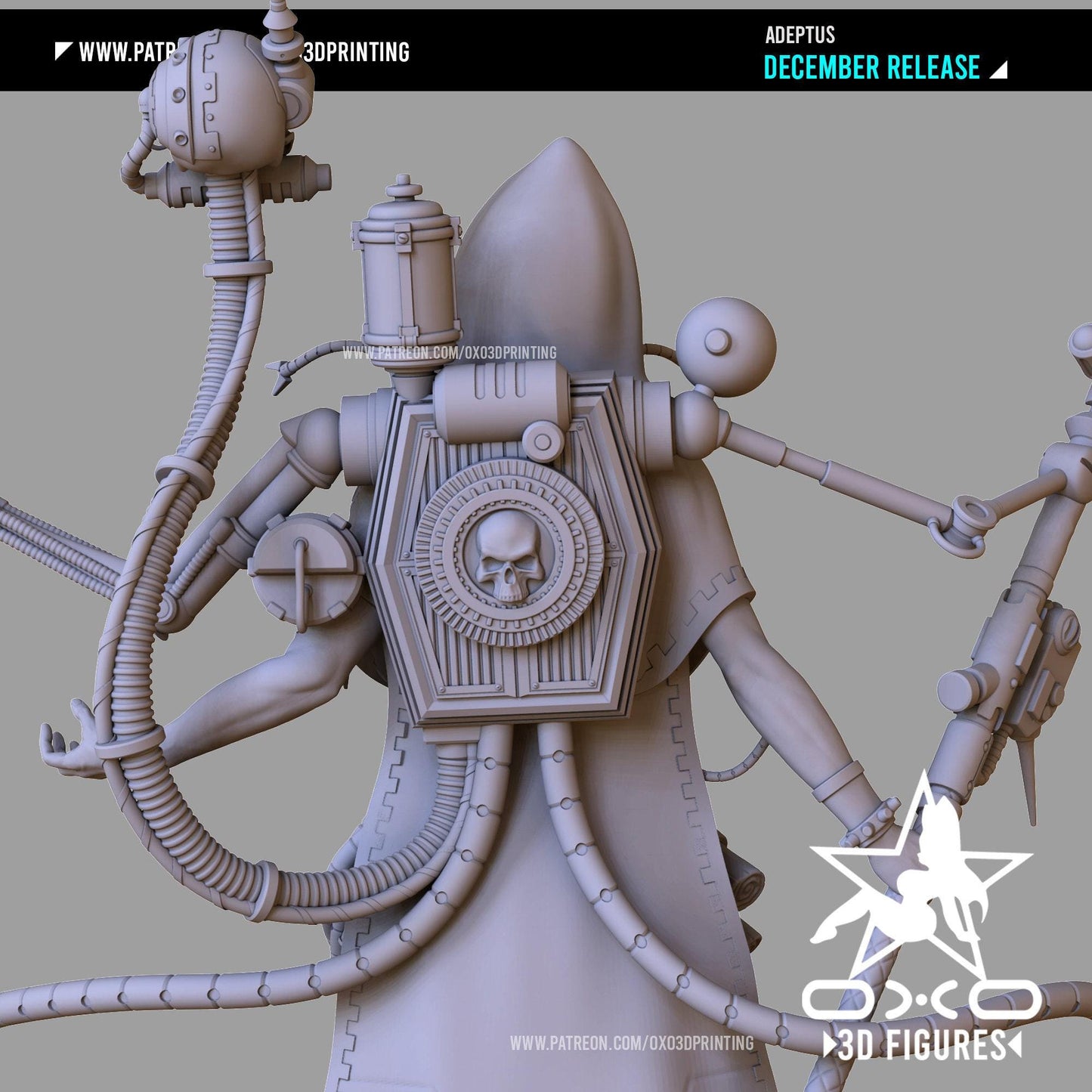 Warhammer 40k Inspired: Adeptus Mechanicus Female 3D Printed Resin Statue (NSFW)