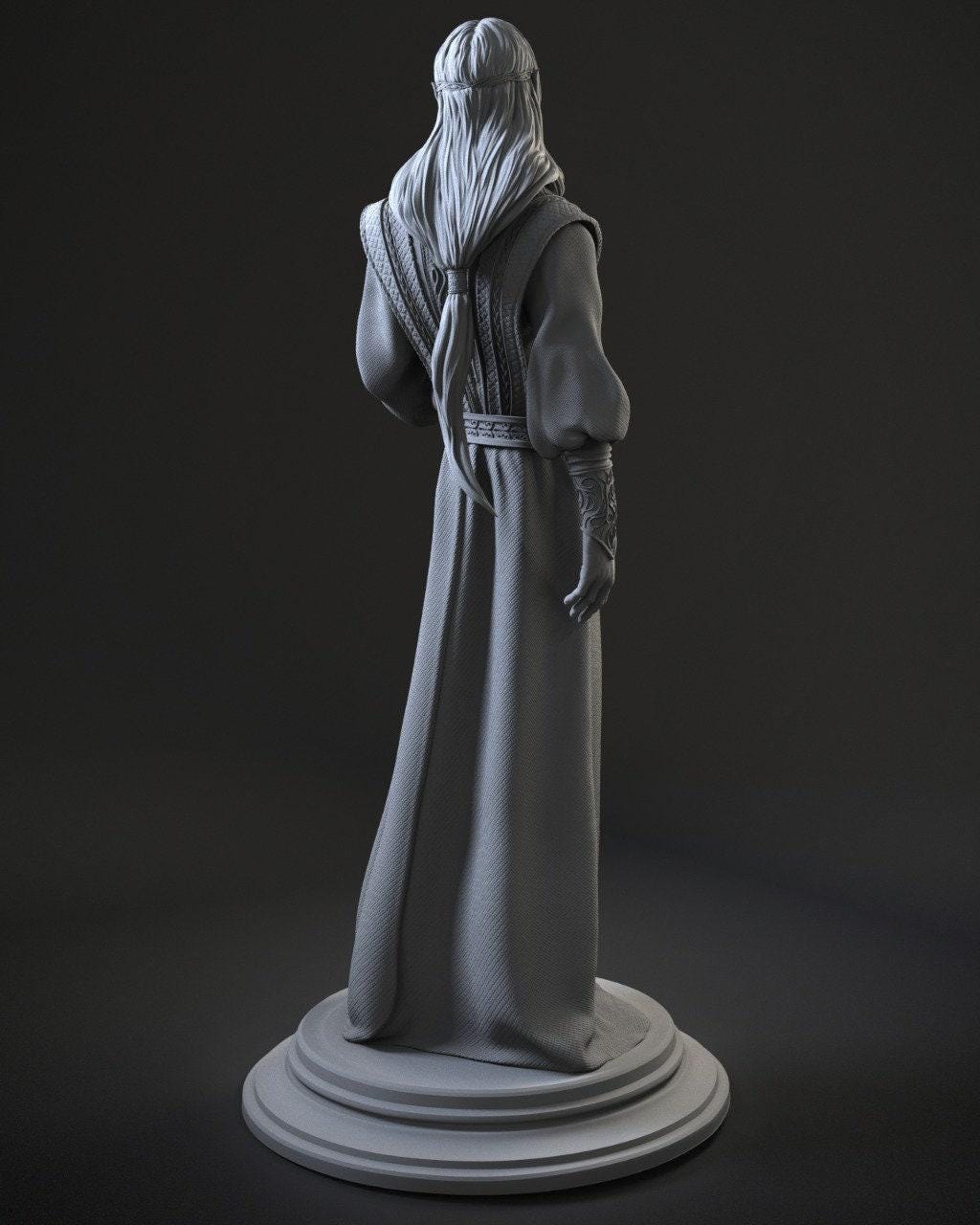 Epic Sauron 3D Printed Collectible Statue | Hand-Painted Lord of the Rings Dark Lord Figure (Fan Art)