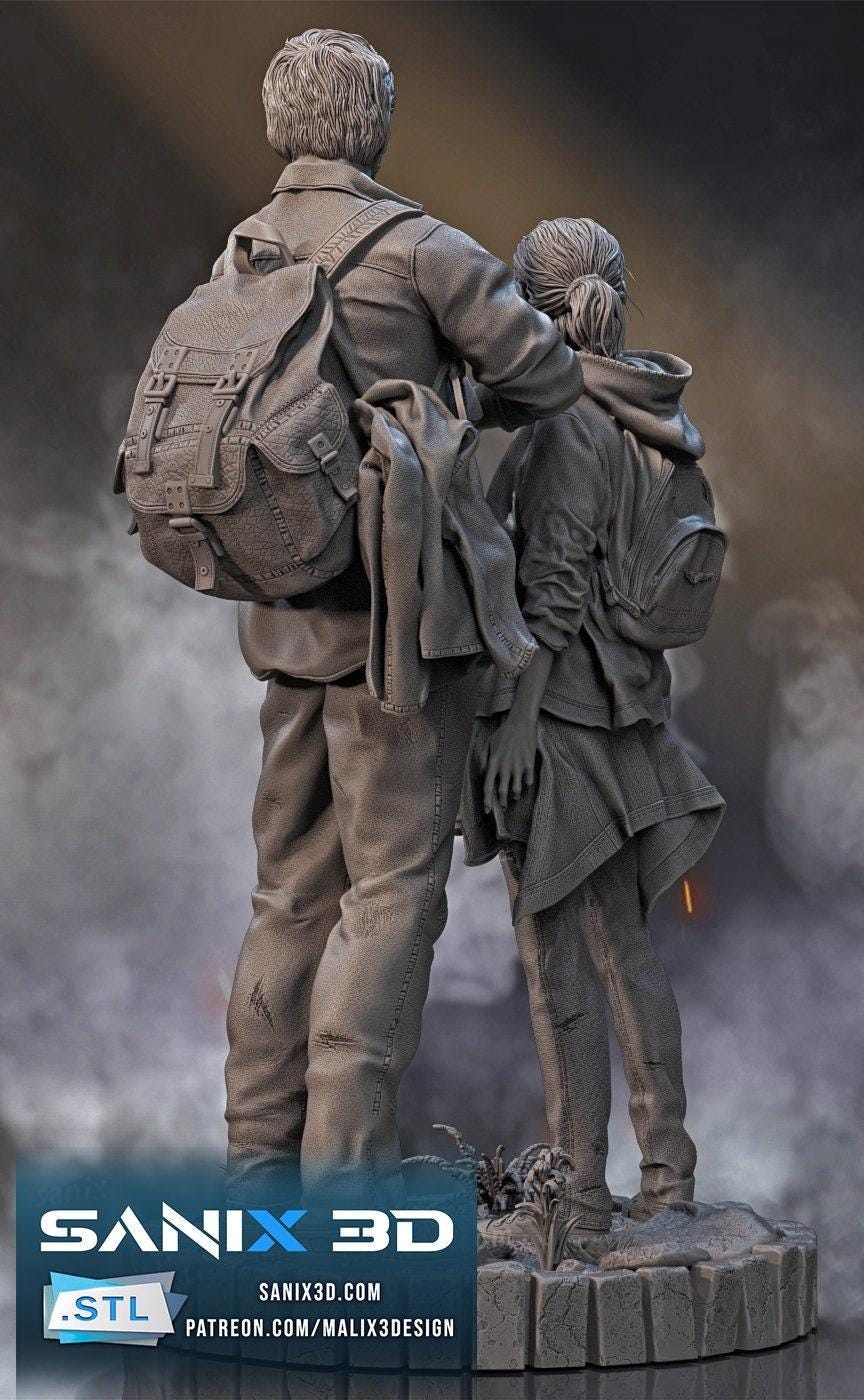 Epic Joel & Ellie Collectible Statue: The Last of Us Premium Resin Figure – A Must-Have Gaming Art Piece