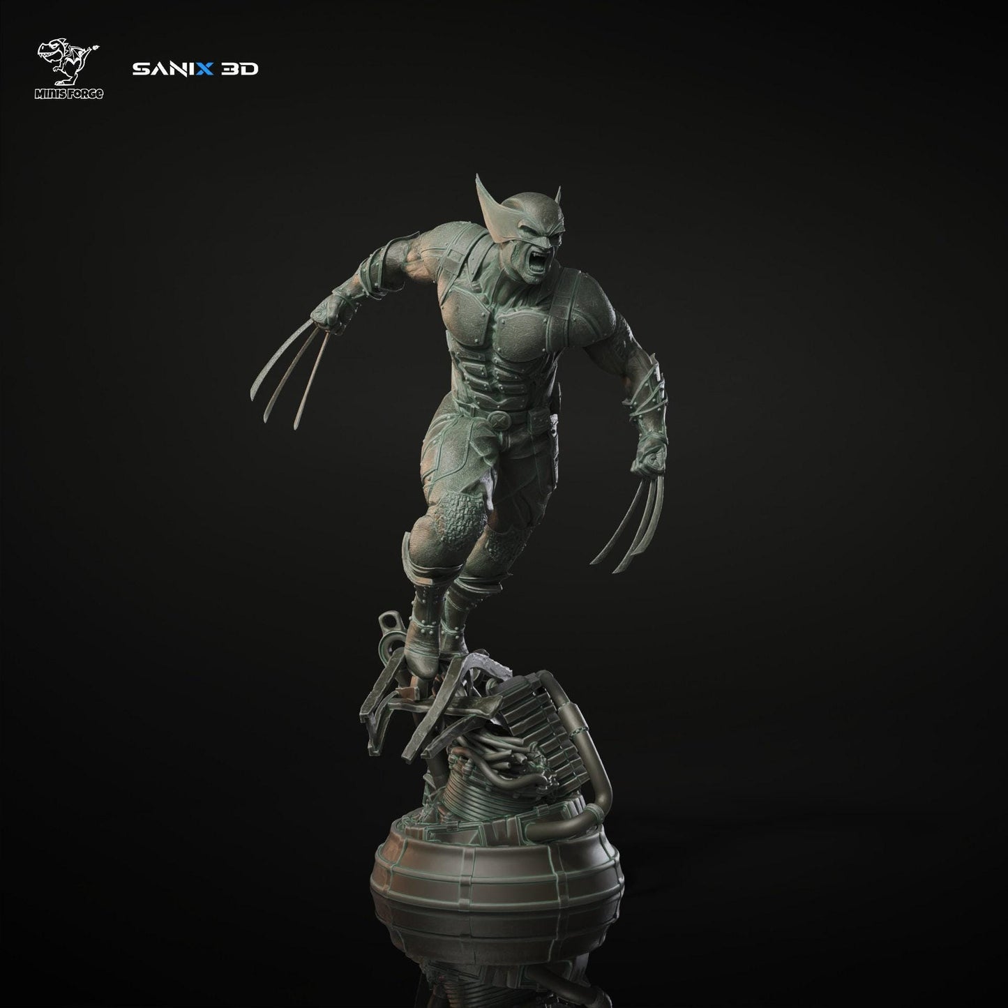 Wolverine 3D Printed Resin Statue - Iconic X-Men Marvel Collectible Figure with Adamantium Claws
