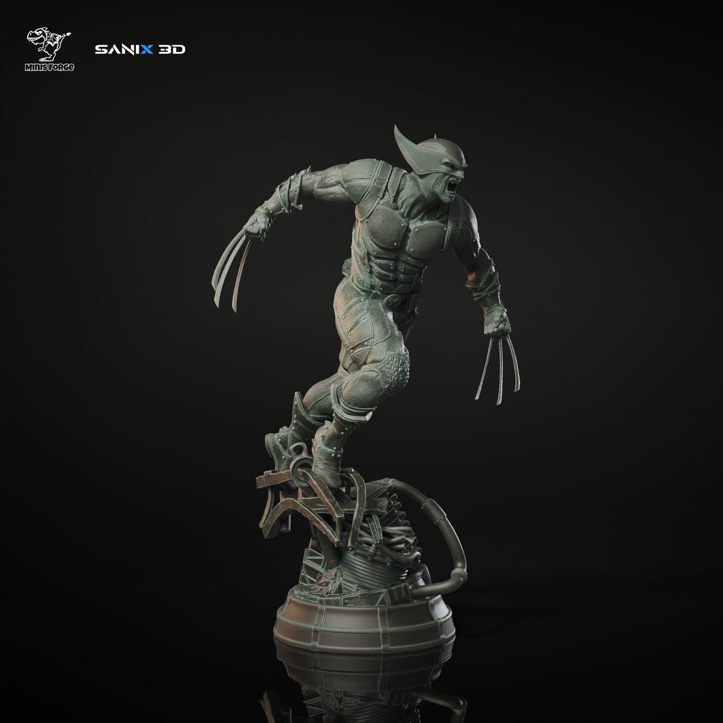 Wolverine 3D Printed Resin Statue - Iconic X-Men Marvel Collectible Figure with Adamantium Claws