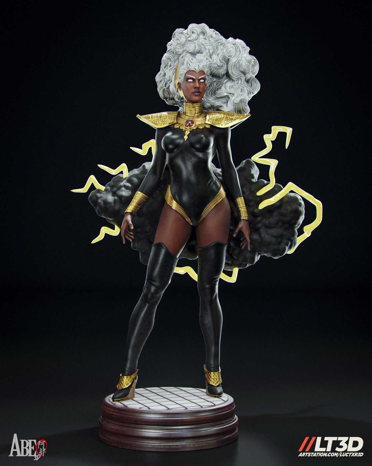 Elegant Mutant: Storm Hellfire Gala 3D Print Collectible – X-Men Figure