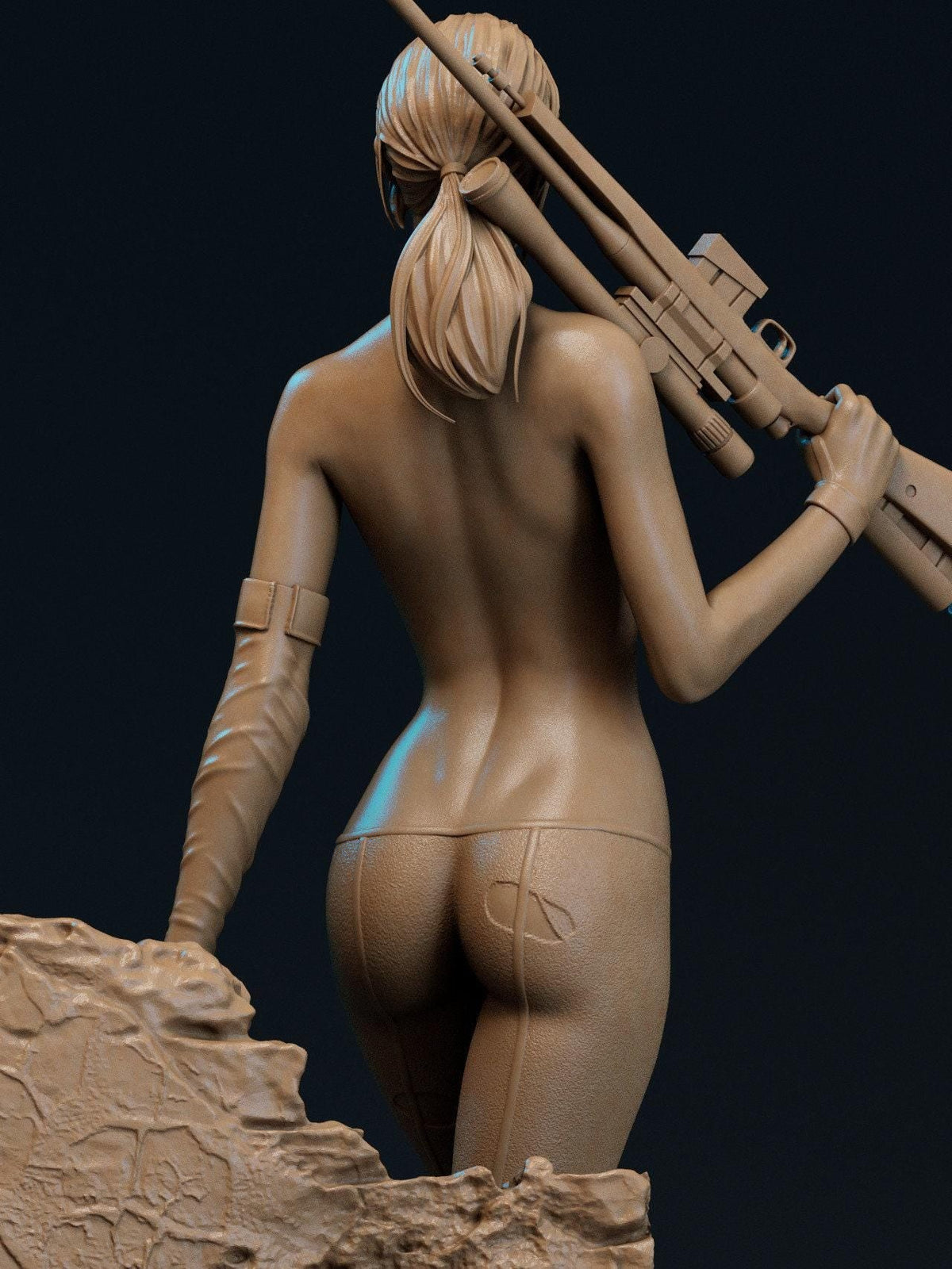 Quiet Metal Gear NSFW 3D Printed Statue – Mature Military Sci-Fi Resin Collectible, Made to Order for Adult Collectors