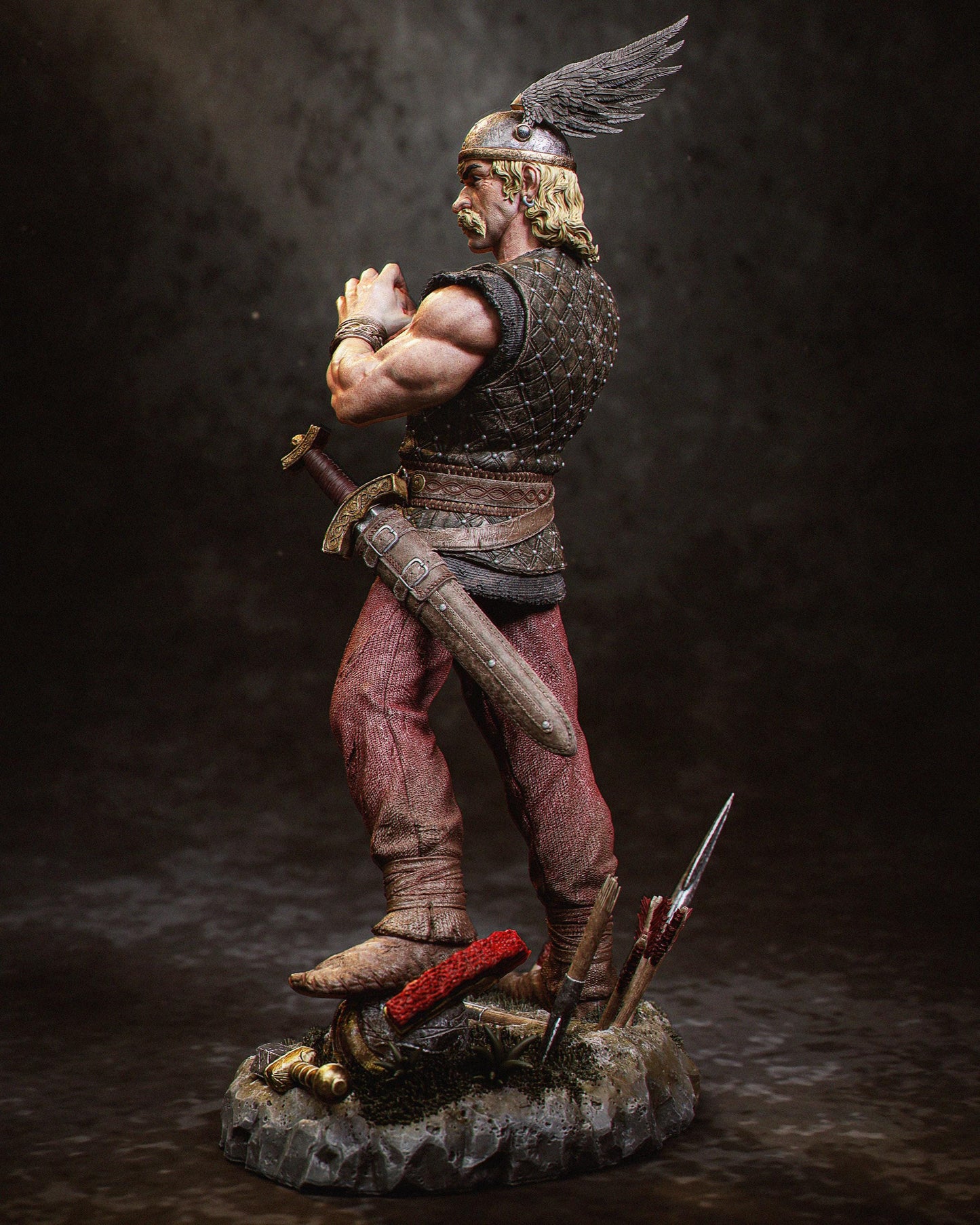Gallic Hero: Asterix the Gaul Collectible Statue – Iconic 3D Printed Figure for Fans