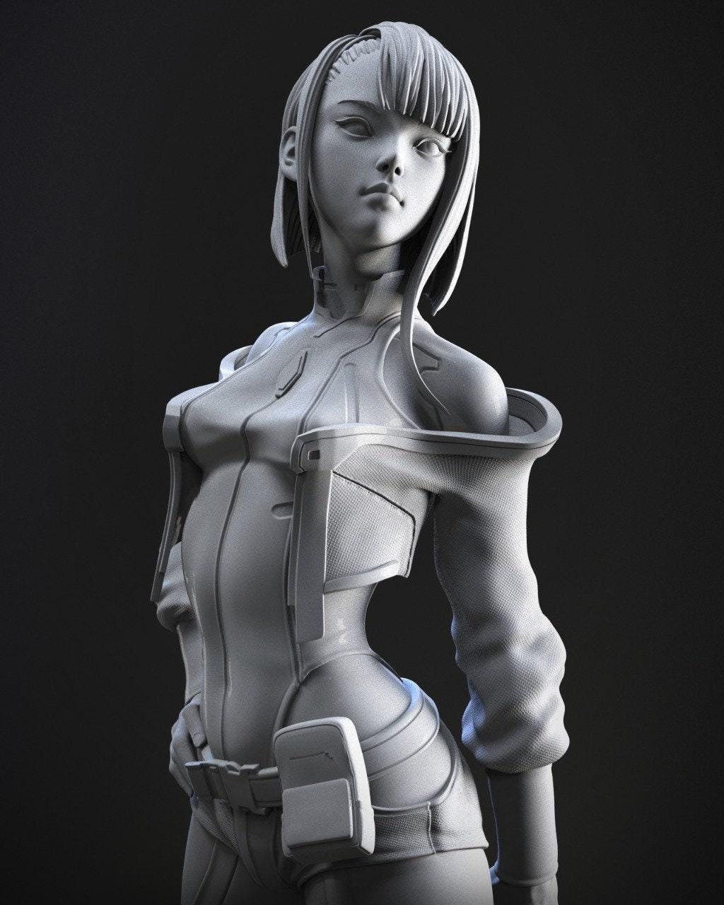 Lucy 3D Print Statue: Exquisite NSFW Collectible Figure – Cyberpunk Edgerunners Anime Fan Art