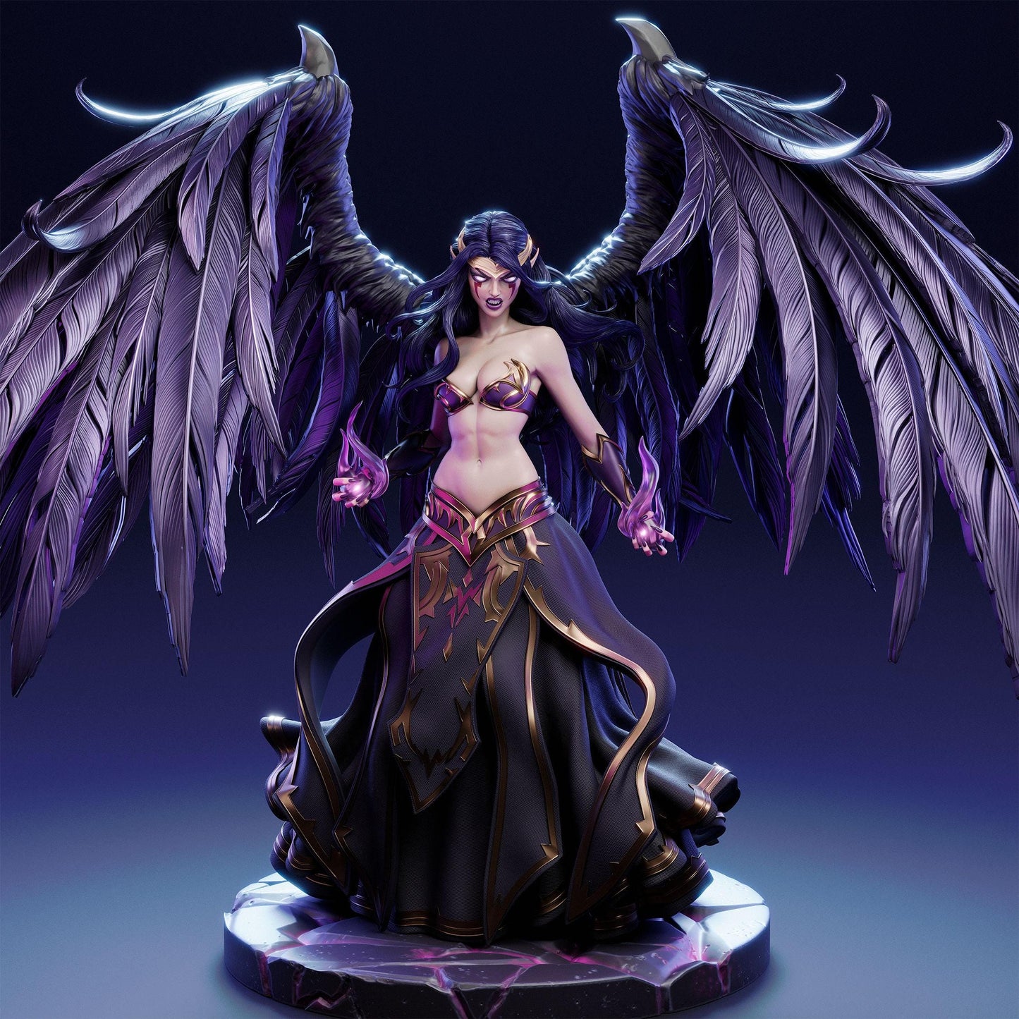 Embrace the Shadow: Morgana League of Legends Collectible Statue - Exquisite LoL Figure for True Fans & Collectors