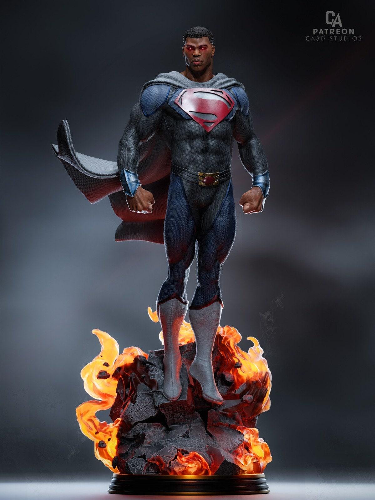 Epic General Zod 3D Printed Collectible Statue | Hand-Painted DC Comics Villain Figure for Superman Fans