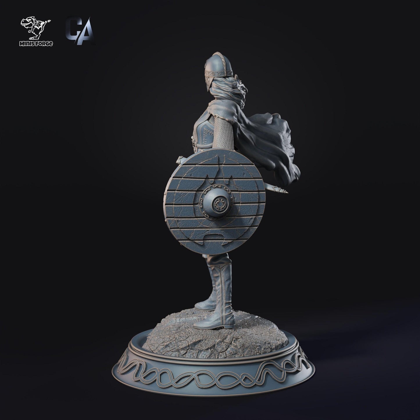 Eowyn: Exquisite 3D Printed Fan-Art Collectible Statue – Lord of the Rings Shieldmaiden of Rohan Figure