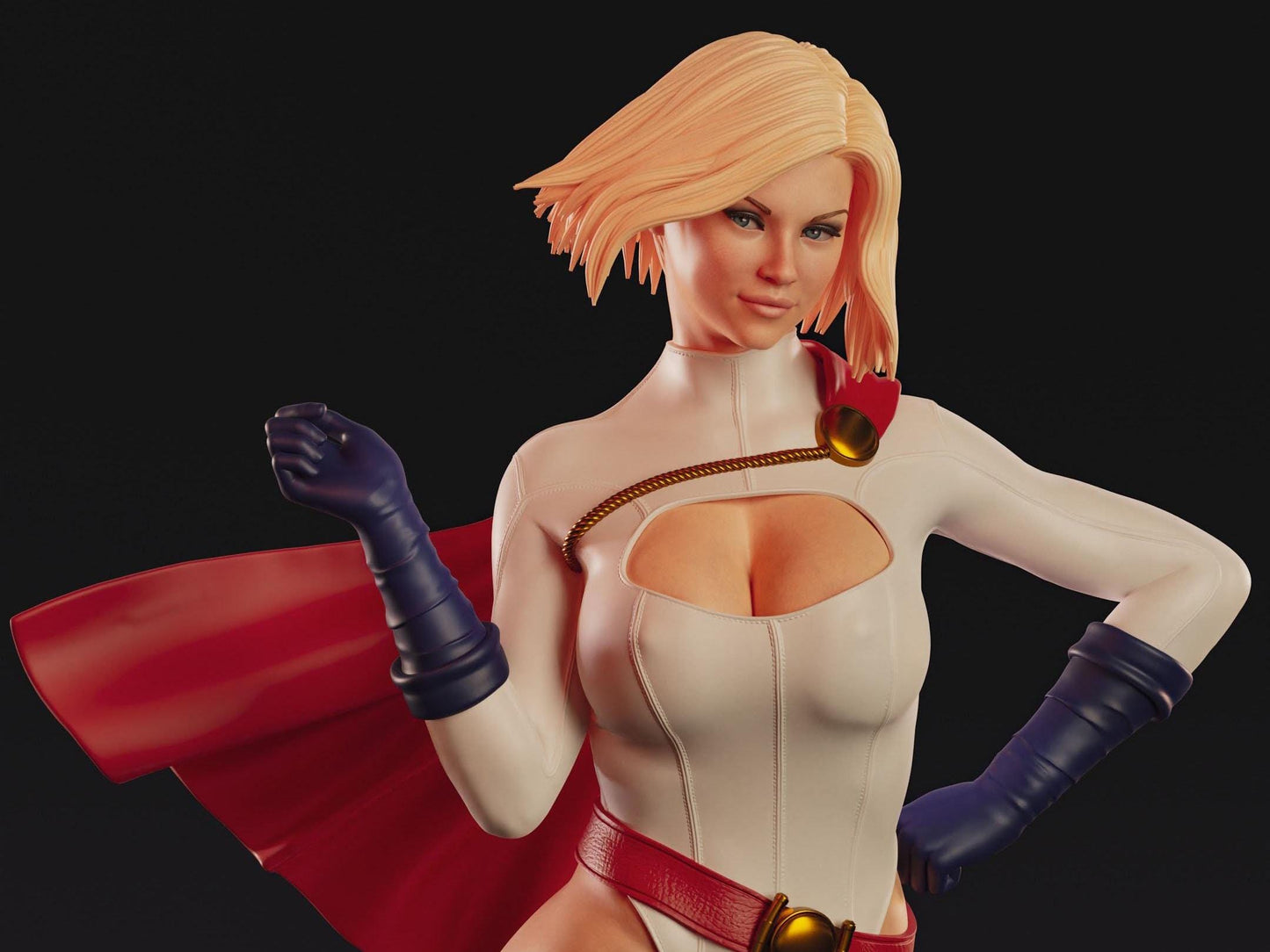 Supergirl: Dynamic 3D Printed Statue - NSFW DC Comics Fanart