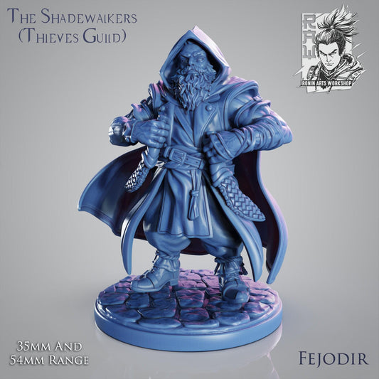 Thieves Guild Fantasy Pin-Up 35 mm Miniature 3D Printed Statue – Made-to-Order Resin Collectible for Adult Collectors