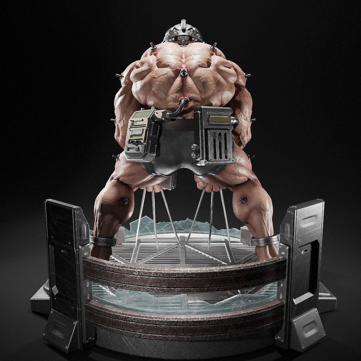 Detailed Wolverine Weapon X 3D Printed Miniature Statue: Classic Marvel X-Men Fan Art Collectible