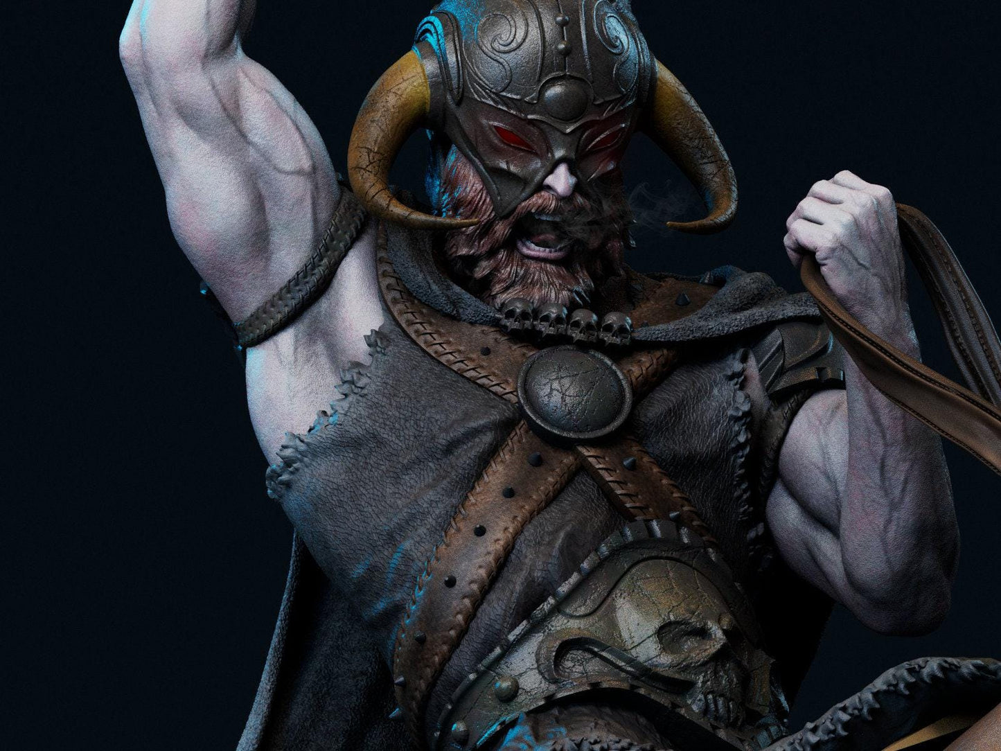 Death Dealer Painted Collectible 3D Print Fanart Statue, Frank Frazetta