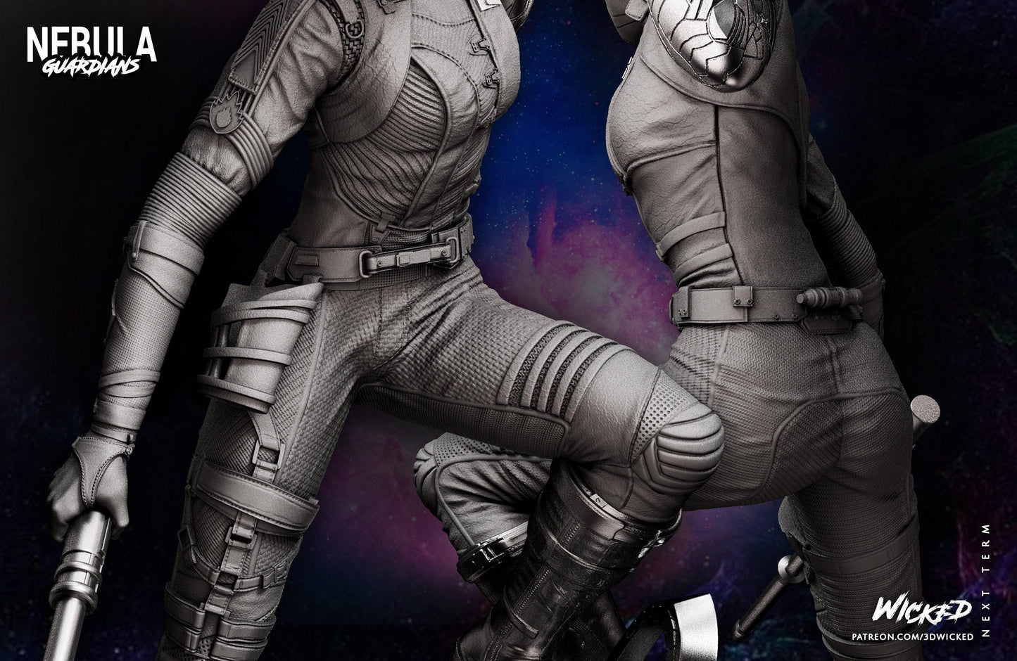 Nebula Collectible Resin Statue – Painted or Unpainted Model Kit for Marvel Fans