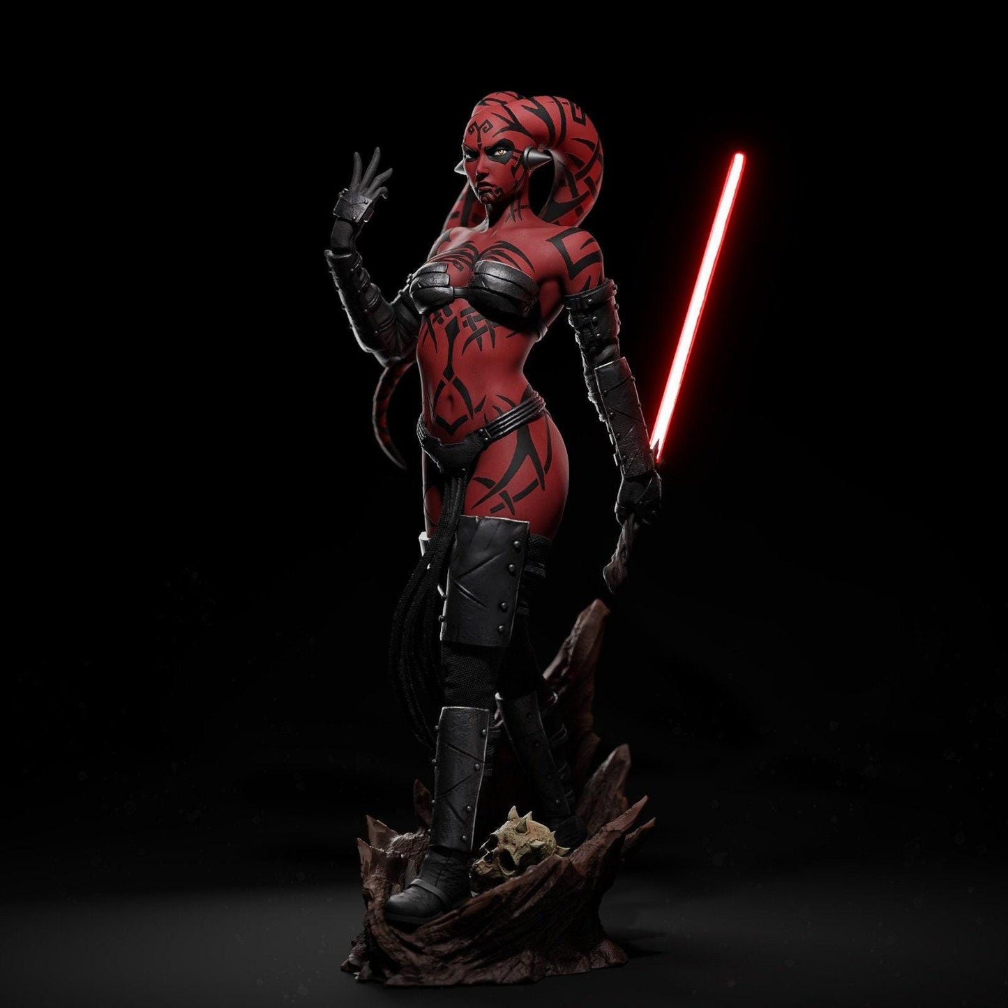 Darth Talon 3D Printed Collectible Statue - Sith Lady Twi'lek Figure from Star Wars Legacy"