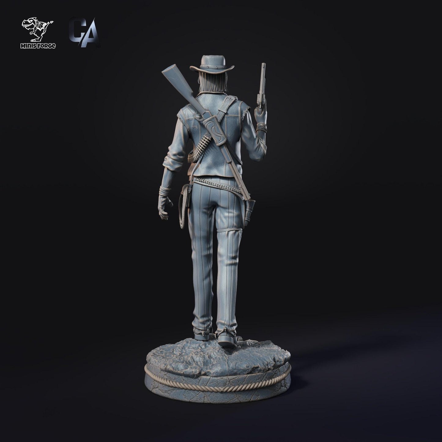 ohn Marston RDR2 3D-Printed Collectible Figure - Iconic Red Dead Redemption 2 Western Outlaw