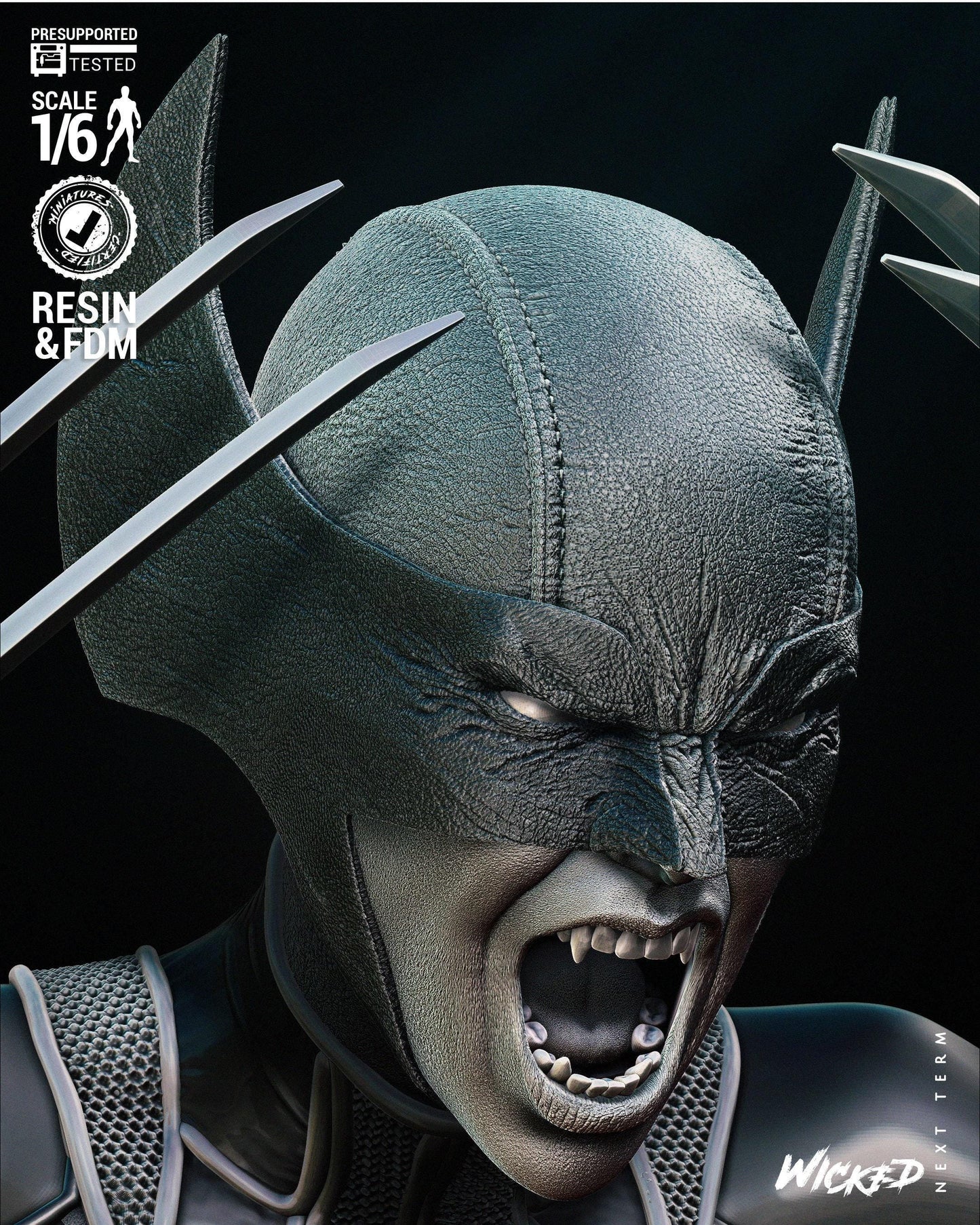 Dynamic X23 3D Print Collectible Statue: Premium Laura Kinney Marvel Comics X-Men Resin Figure