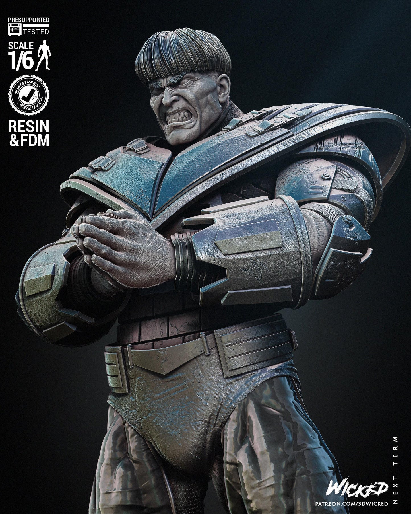 War Marvel Collectible 3D Printed Resin Figure | Hand Painted or Unpainted Comic Book Statue