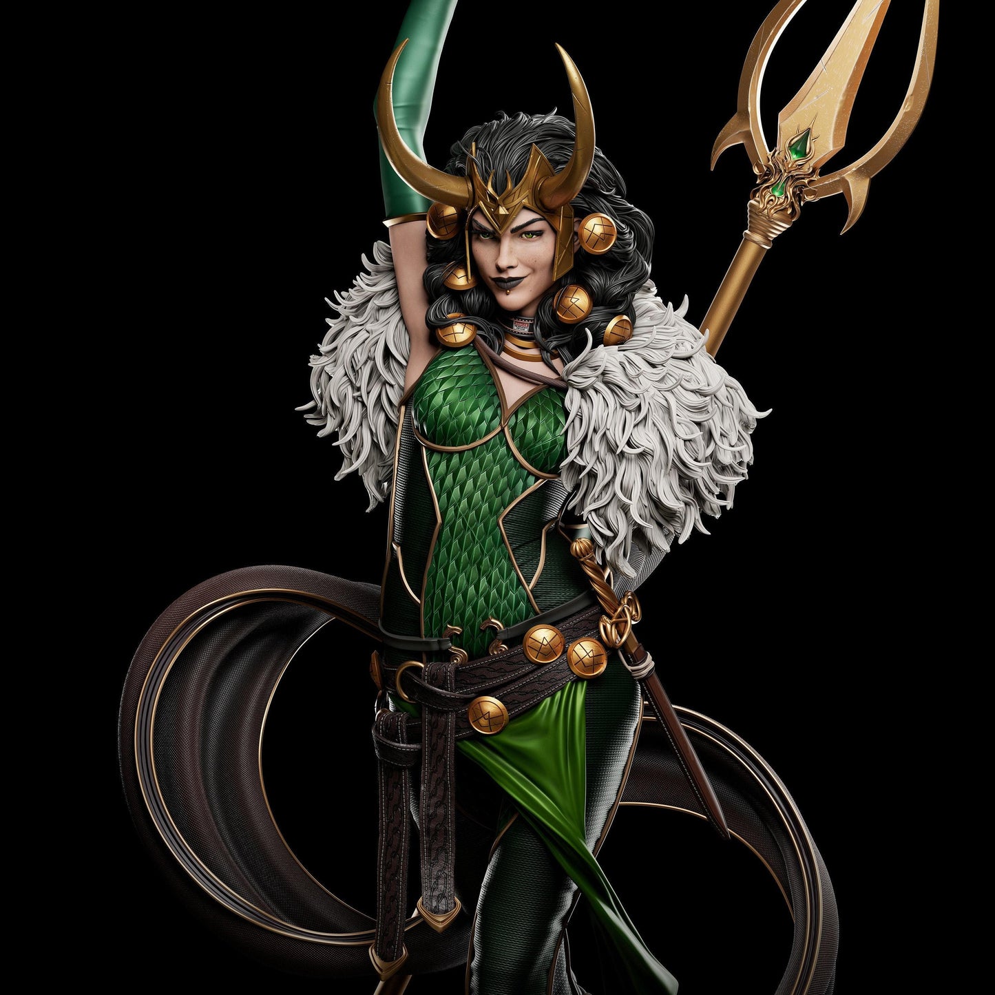 Lady Loki Fanart: Impressive 3D-Printed Collectible Figure - Marvel Villainess