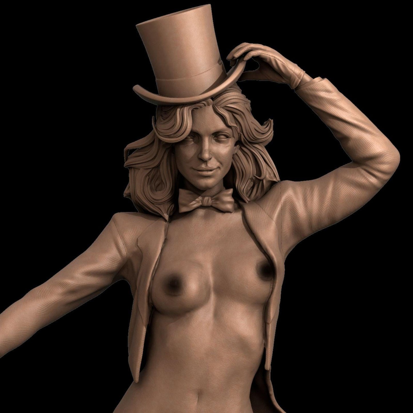 Mystical Charm: Zatanna 3D Print Fanart Collectible Miniature (NSFW) – DC Magic
